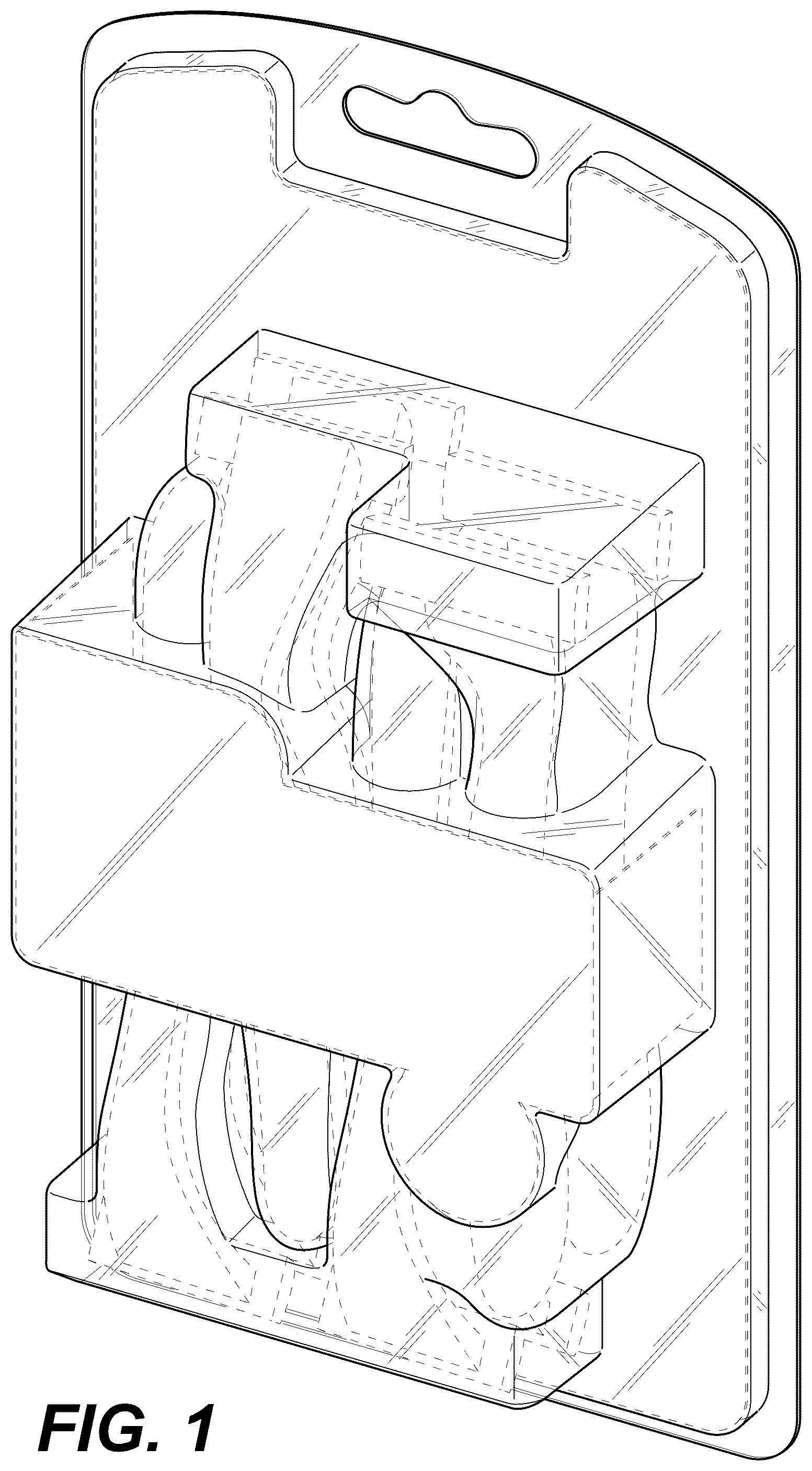 Patent USD1123646 Figure 1 – Package for a razor set