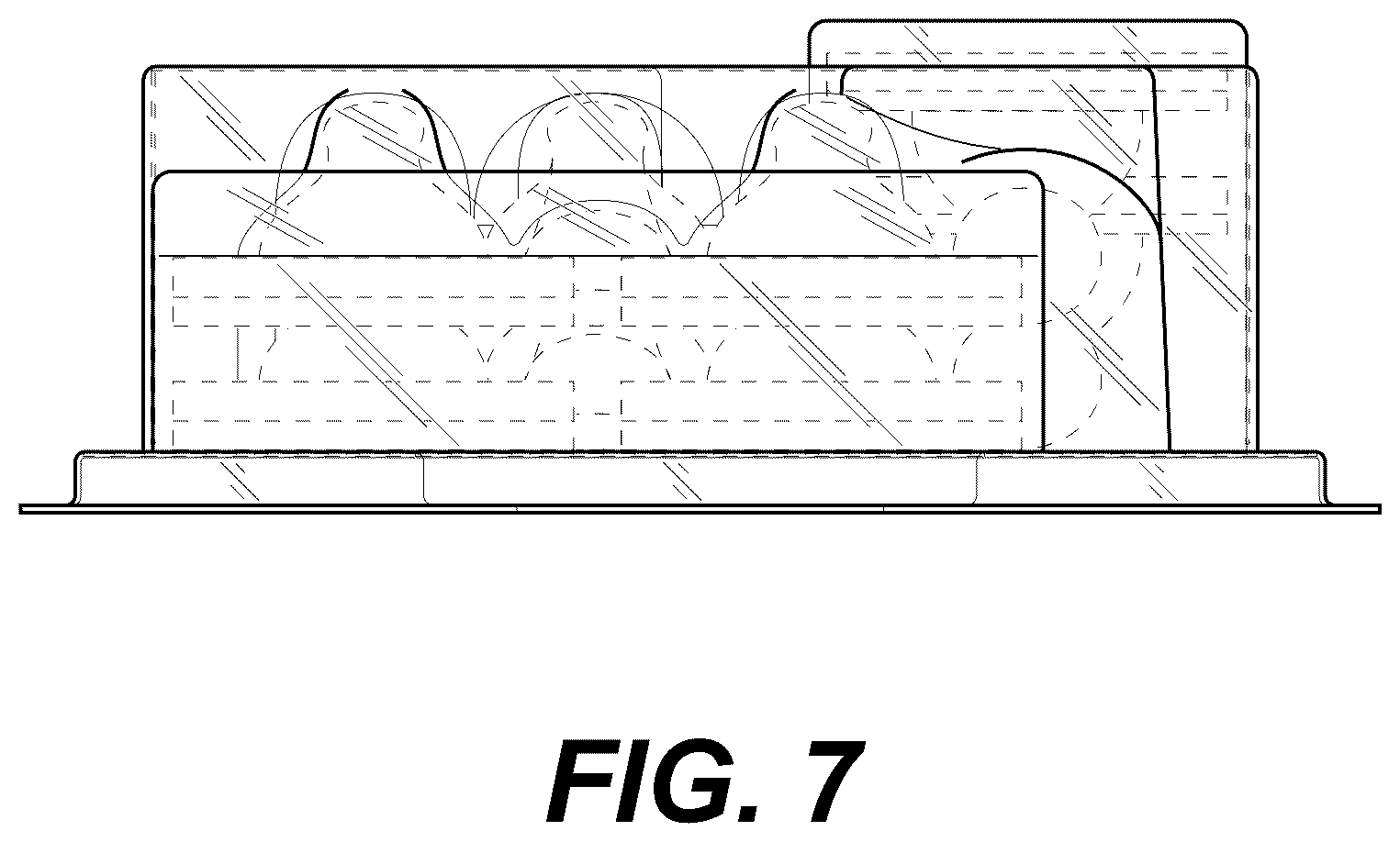 Patent USD1123646 Figure 7 – Package for a razor set
