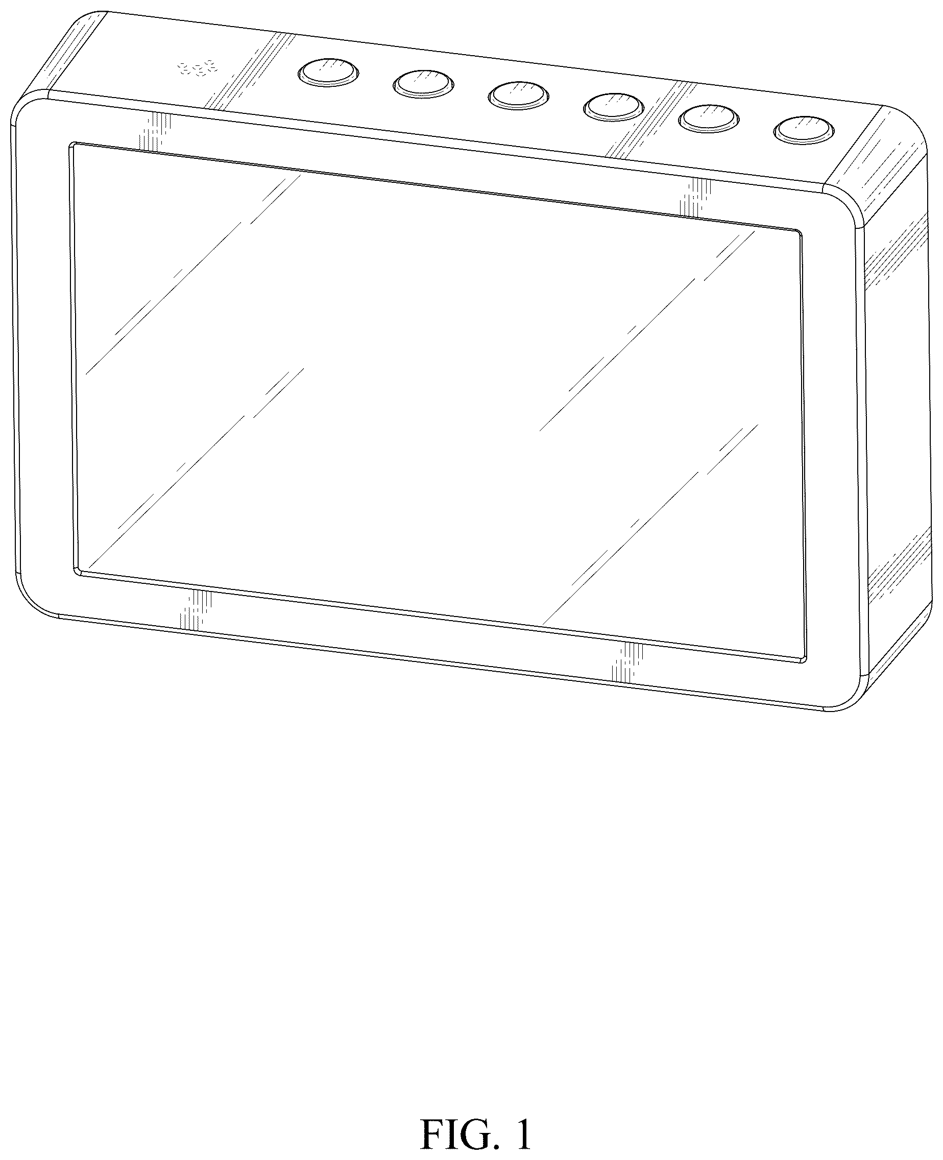 Patent USD1123647 Figure 1 – Digital clock