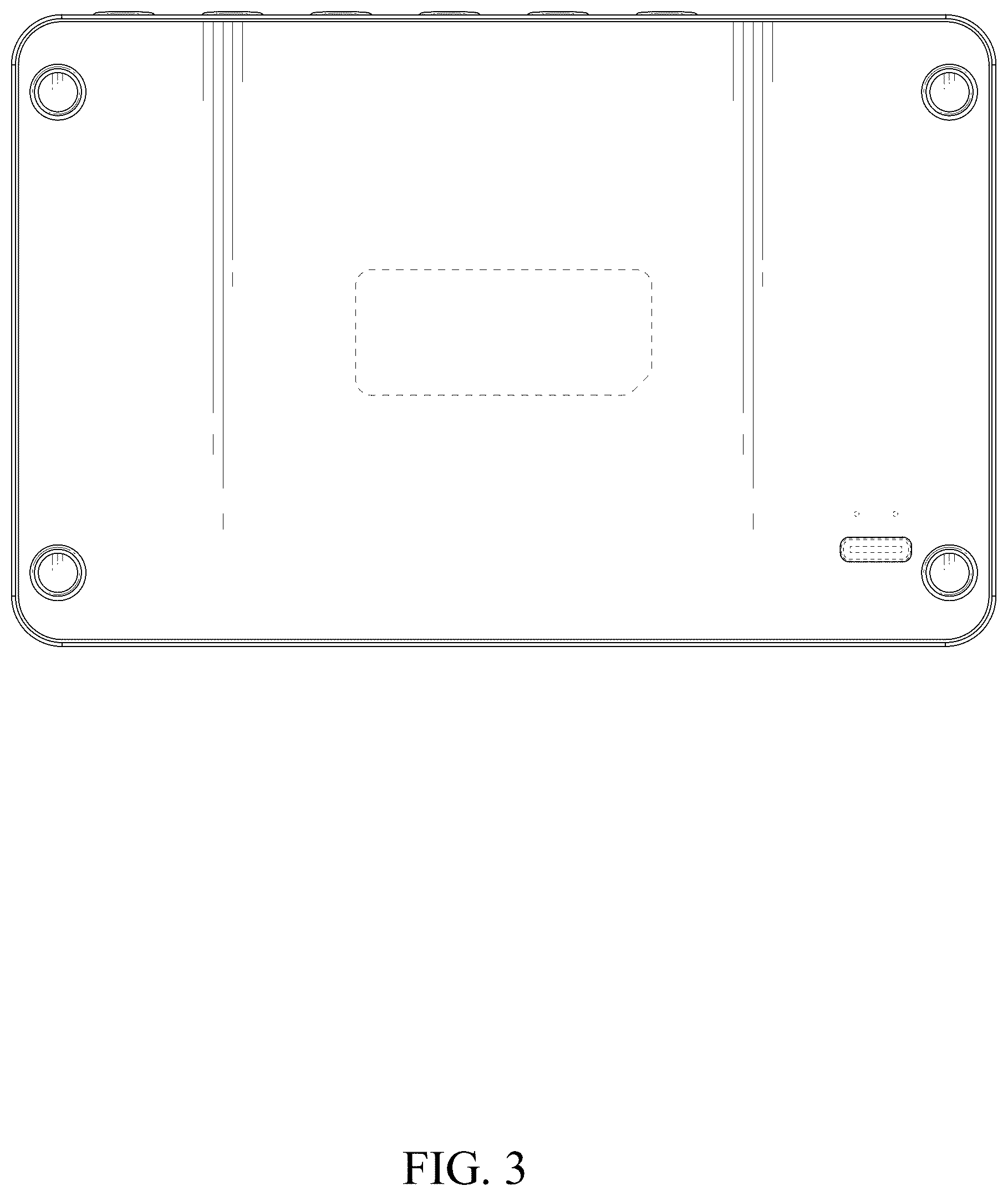Patent USD1123647 Figure 3 – Digital clock