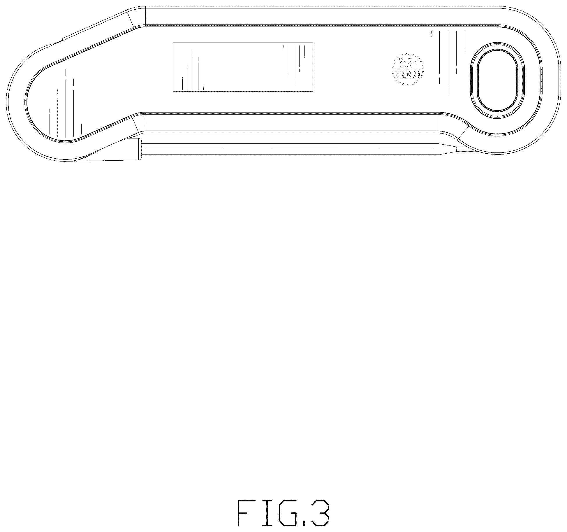 Patent USD1123654 Figure 3 – Digital meat thermometer