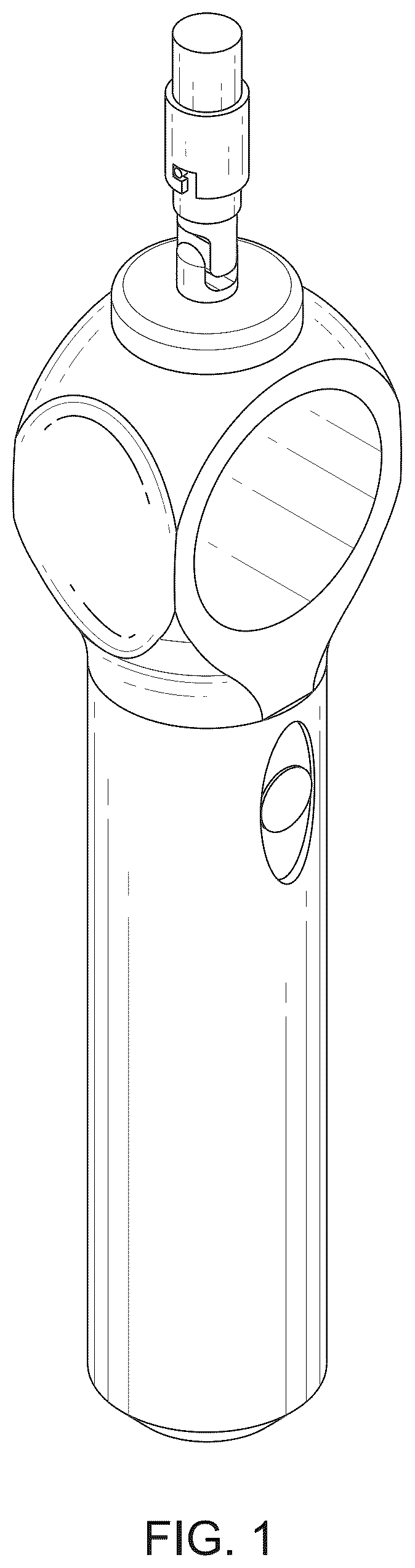 Patent USD1123665 Figure 1 – Tracking handle