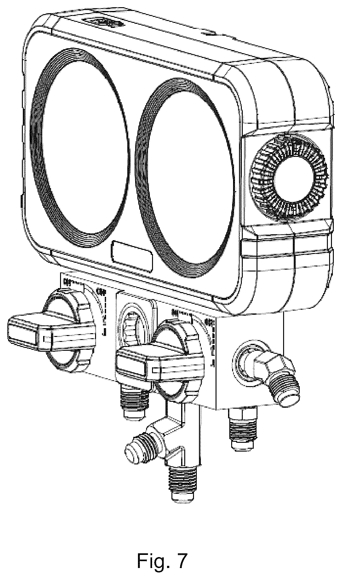 Patent USD1123668 Figure 7 – Pressure gauge