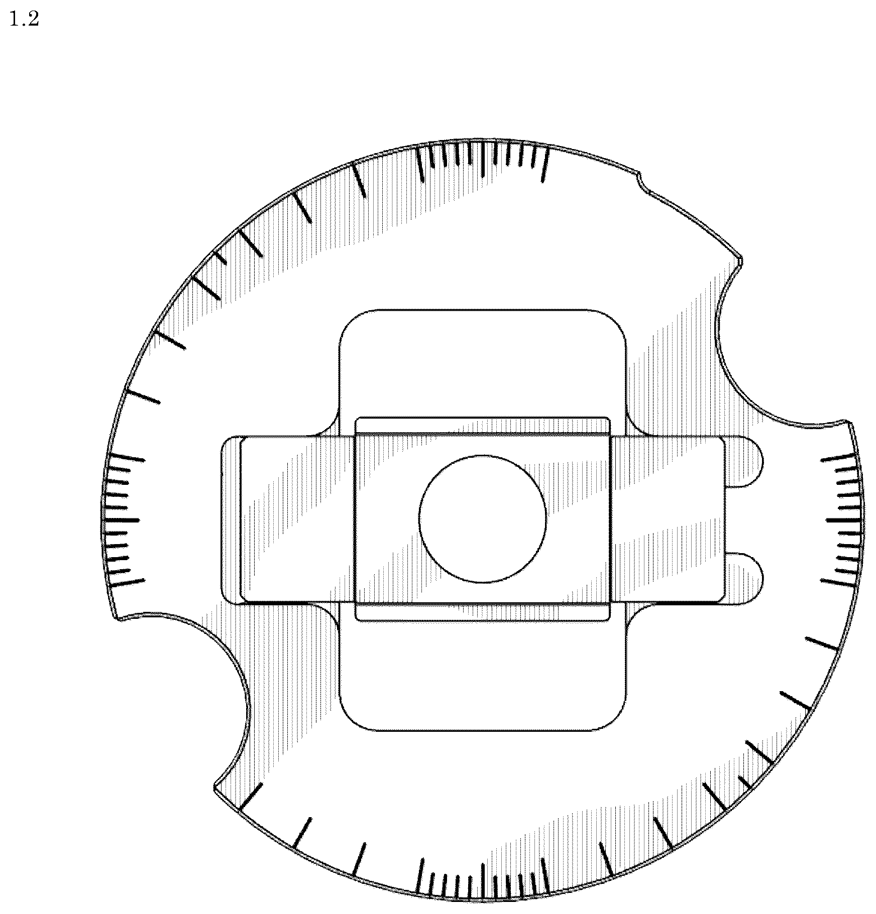 Patent USD1123669 Figure 2 – Disc-shaped sample holder for measuring instruments