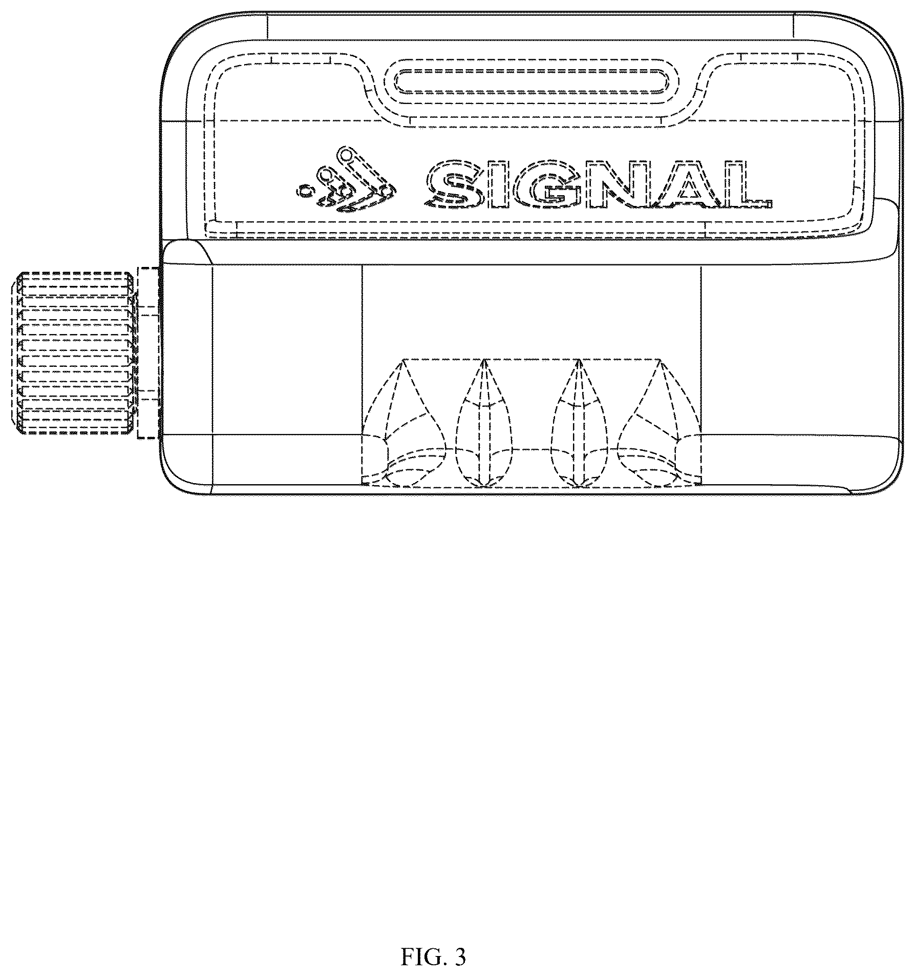 Patent USD1123670 Figure 3 – Signaling device