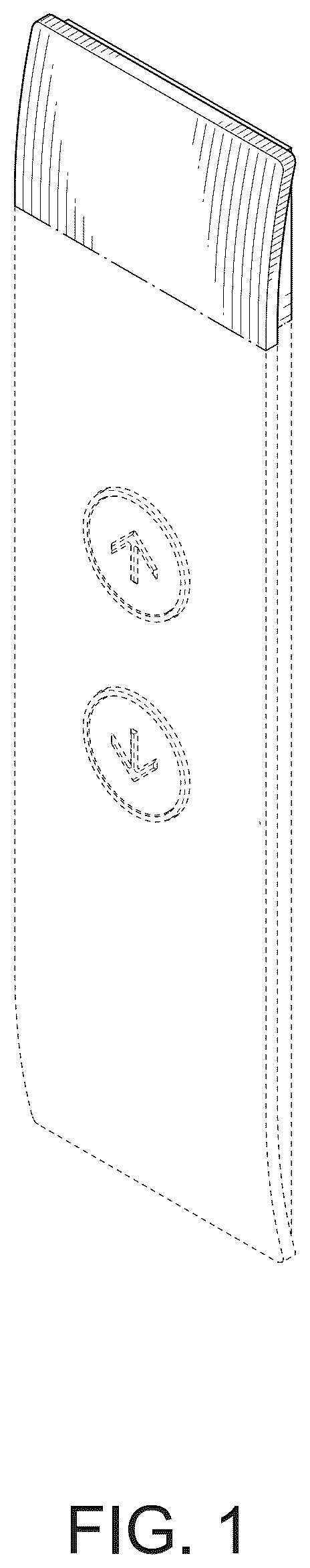 Patent USD1123672 Figure 1 – Control panel for elevator