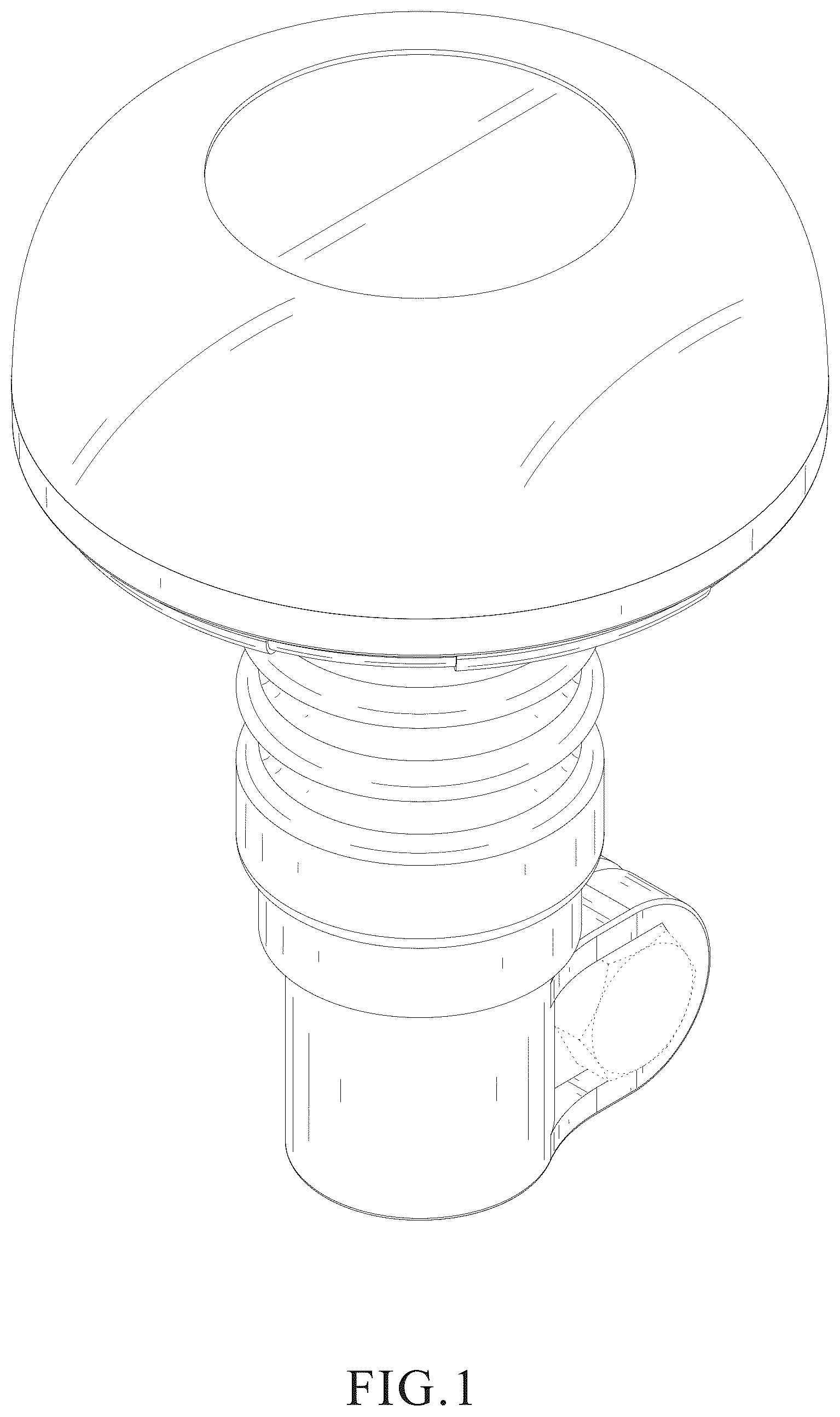 Patent USD1123673 Figure 1 – Warning light