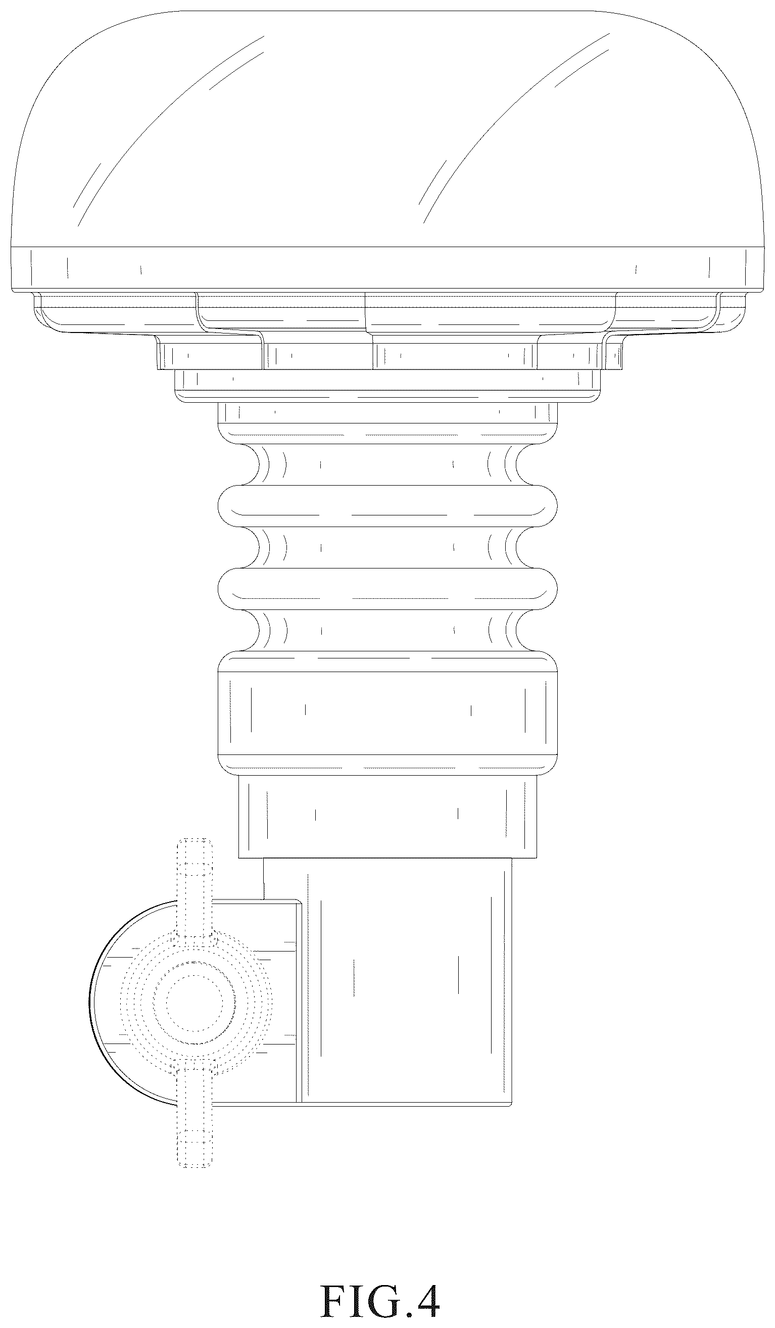 Patent USD1123673 Figure 4 – Warning light