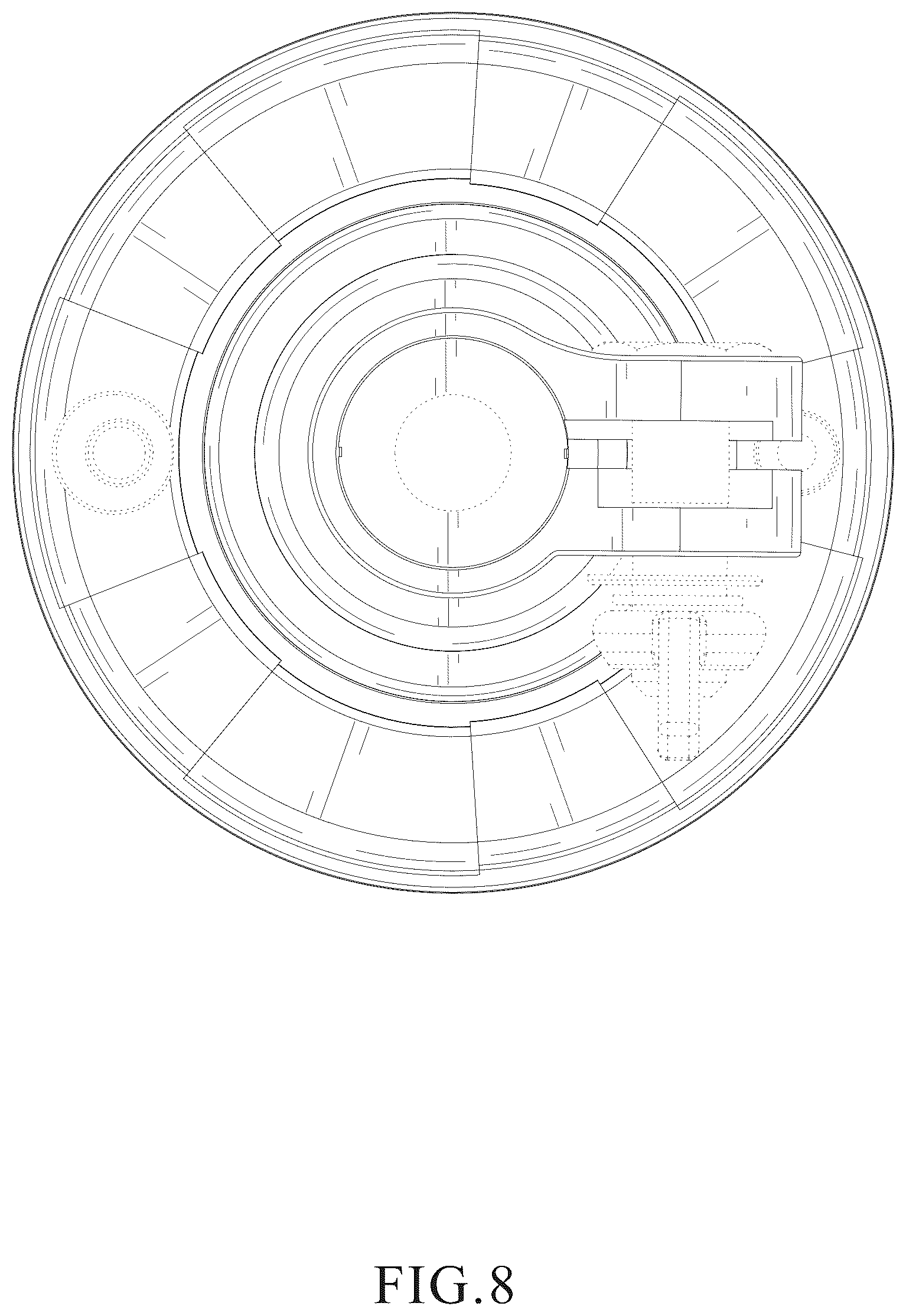 Patent USD1123673 Figure 8 – Warning light