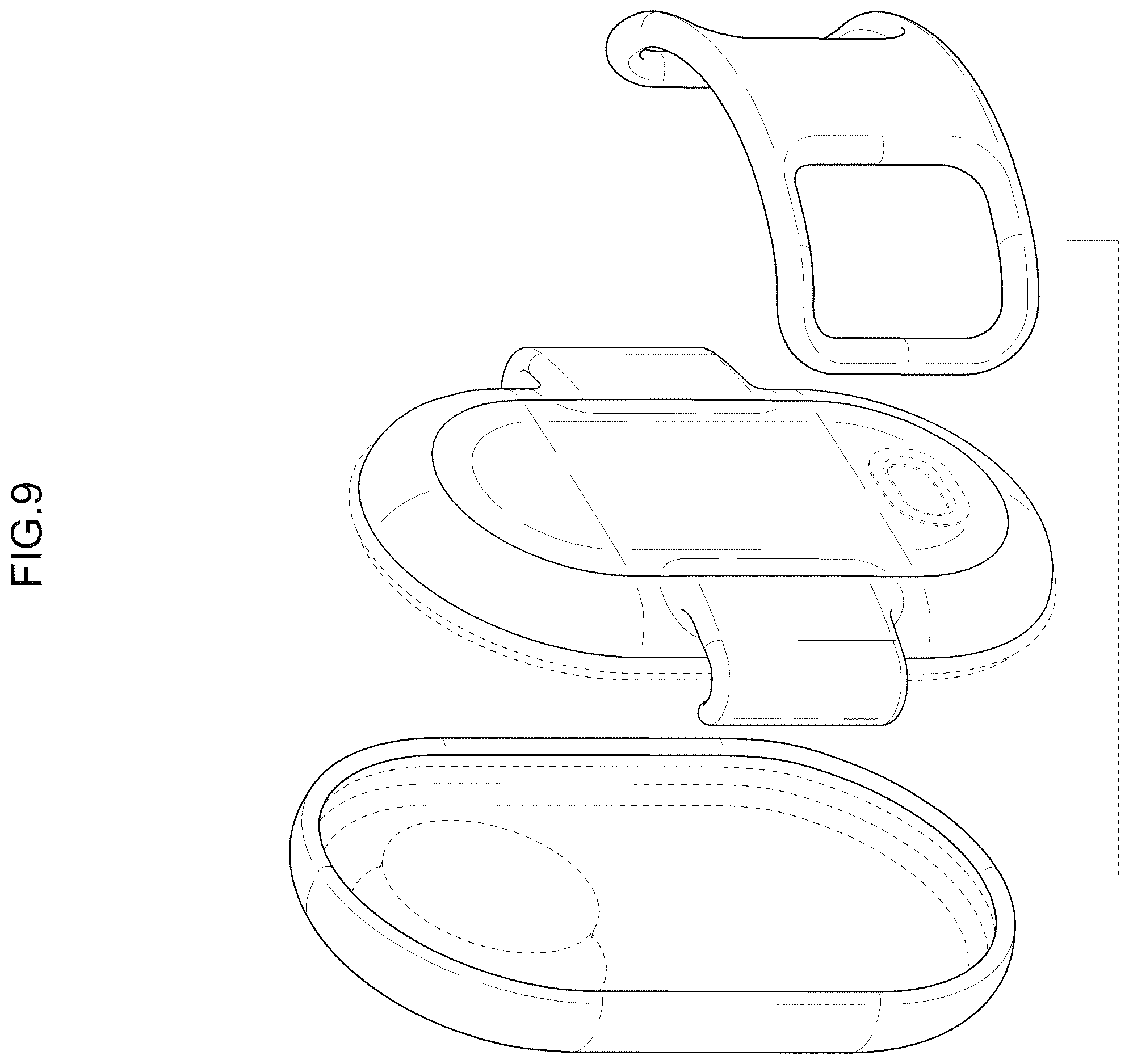 Patent USD1123676 Figure 7 – Case for electronic tag