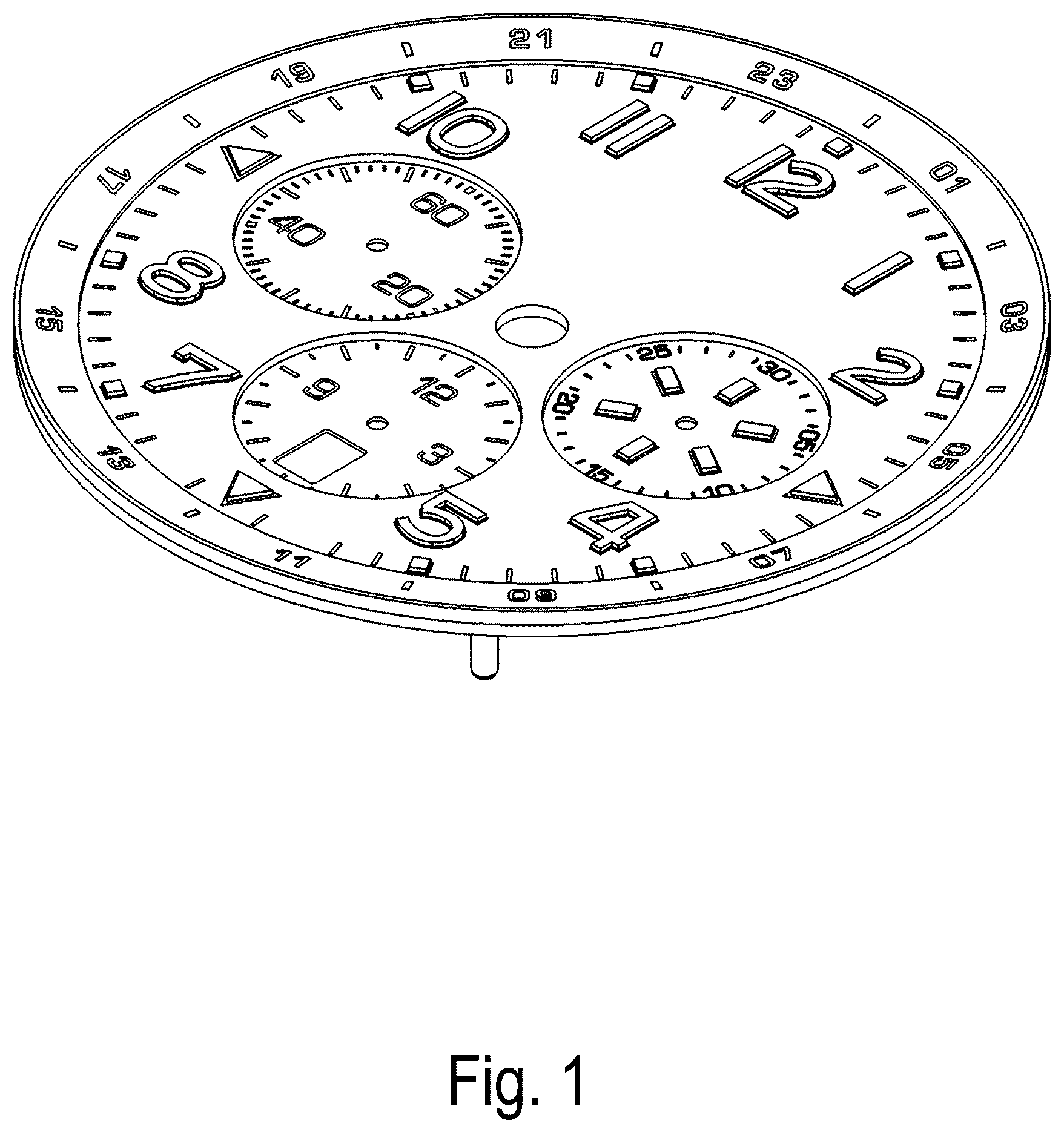 Patent USD1123677 — Dial — Figure 1