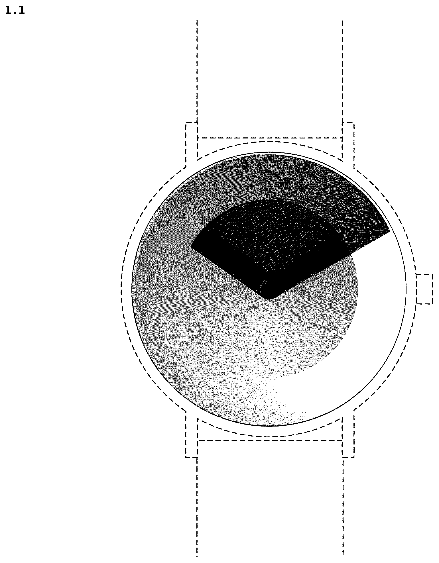 Patent USD1123678 Figure 1 – Watch