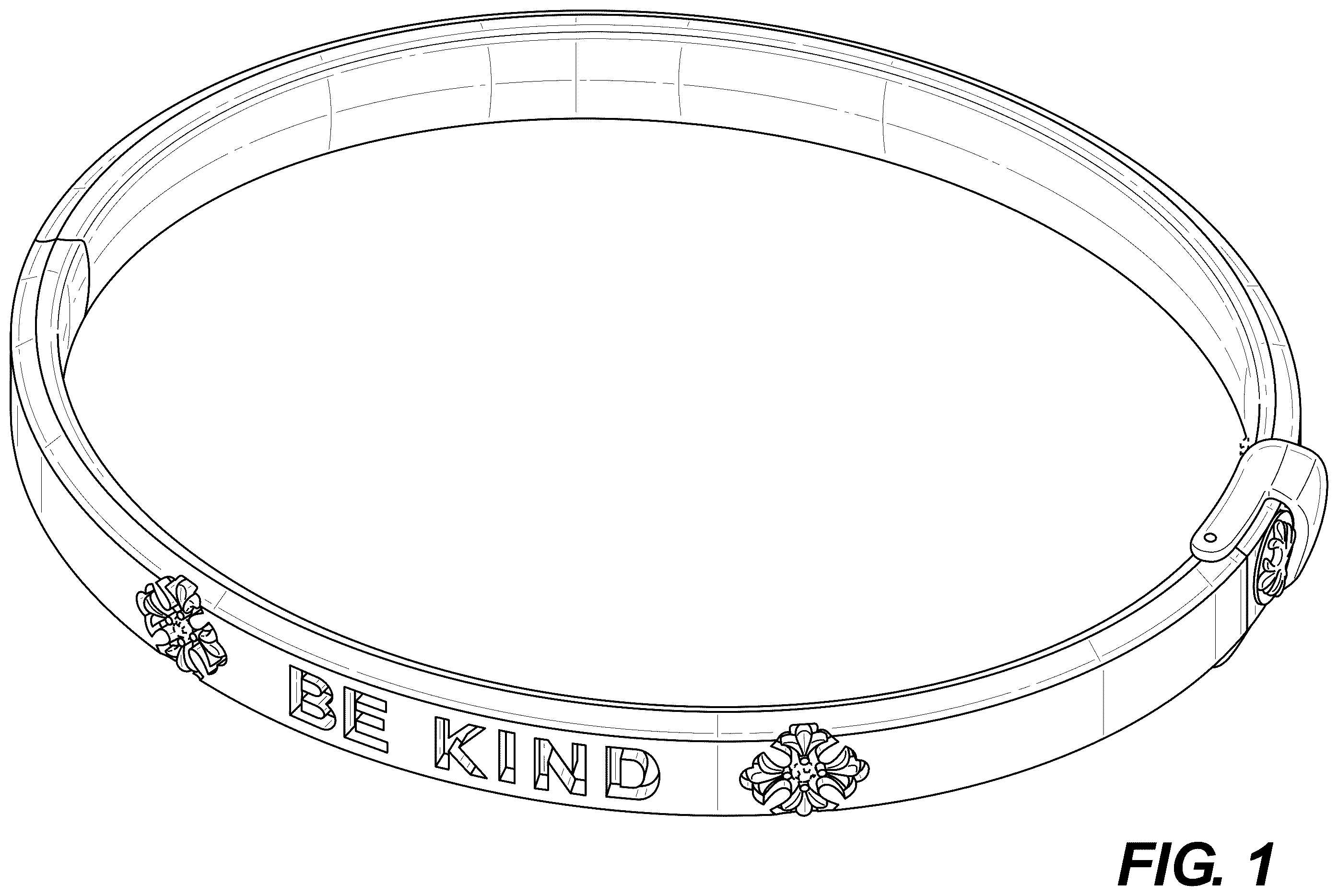 Patent USD1123683 Figure 1 – Bracelet