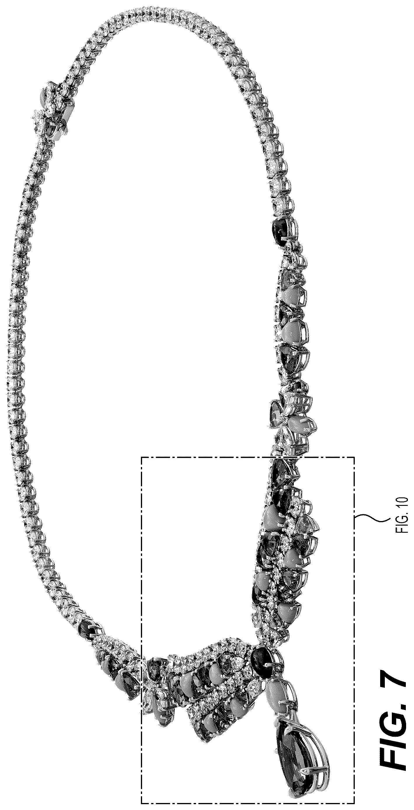 Patent USD1123685 Figure 7 – Necklace