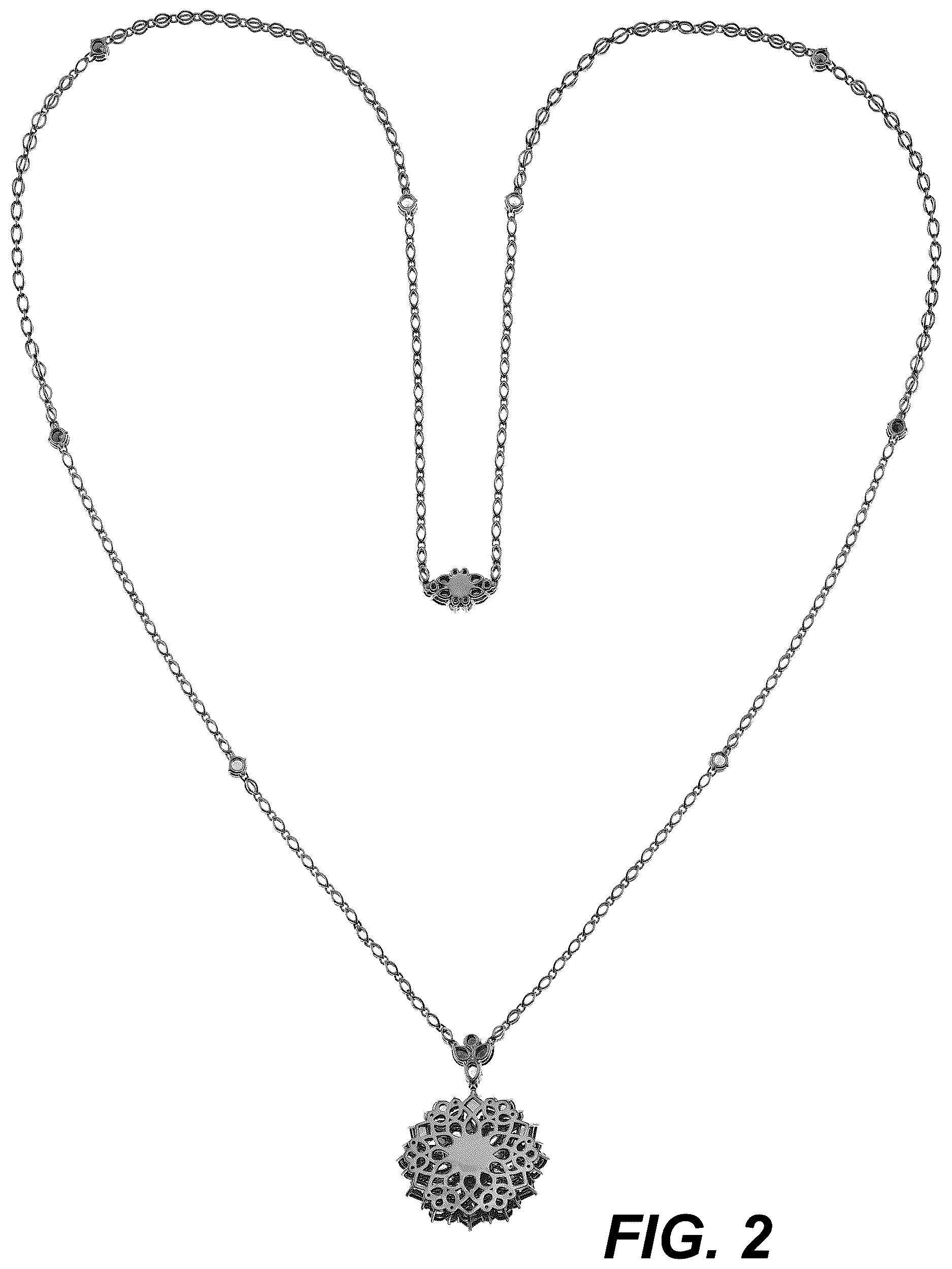 Patent USD1123686 Figure 2 – Necklace