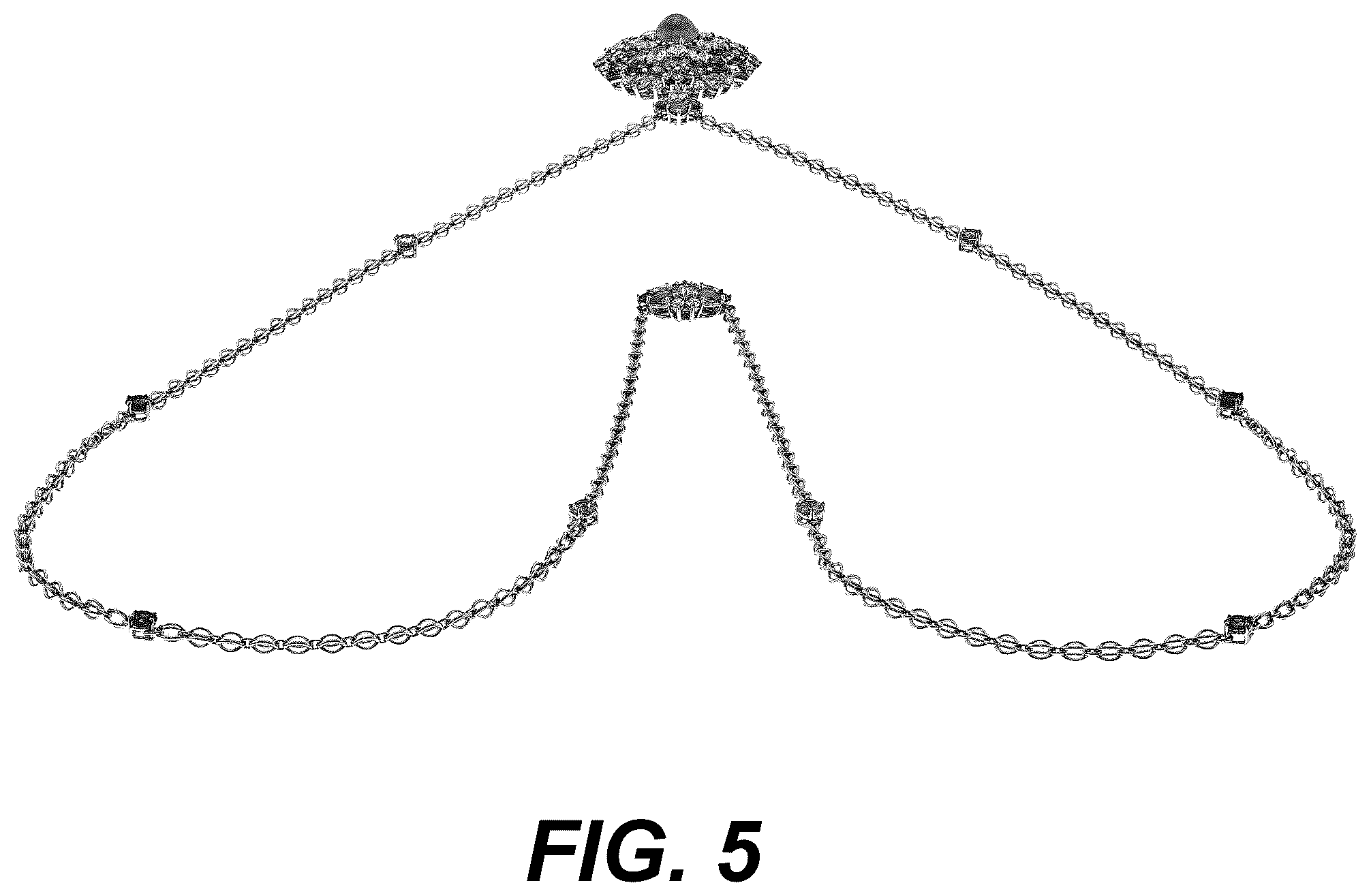 Patent USD1123686 Figure 5 – Necklace