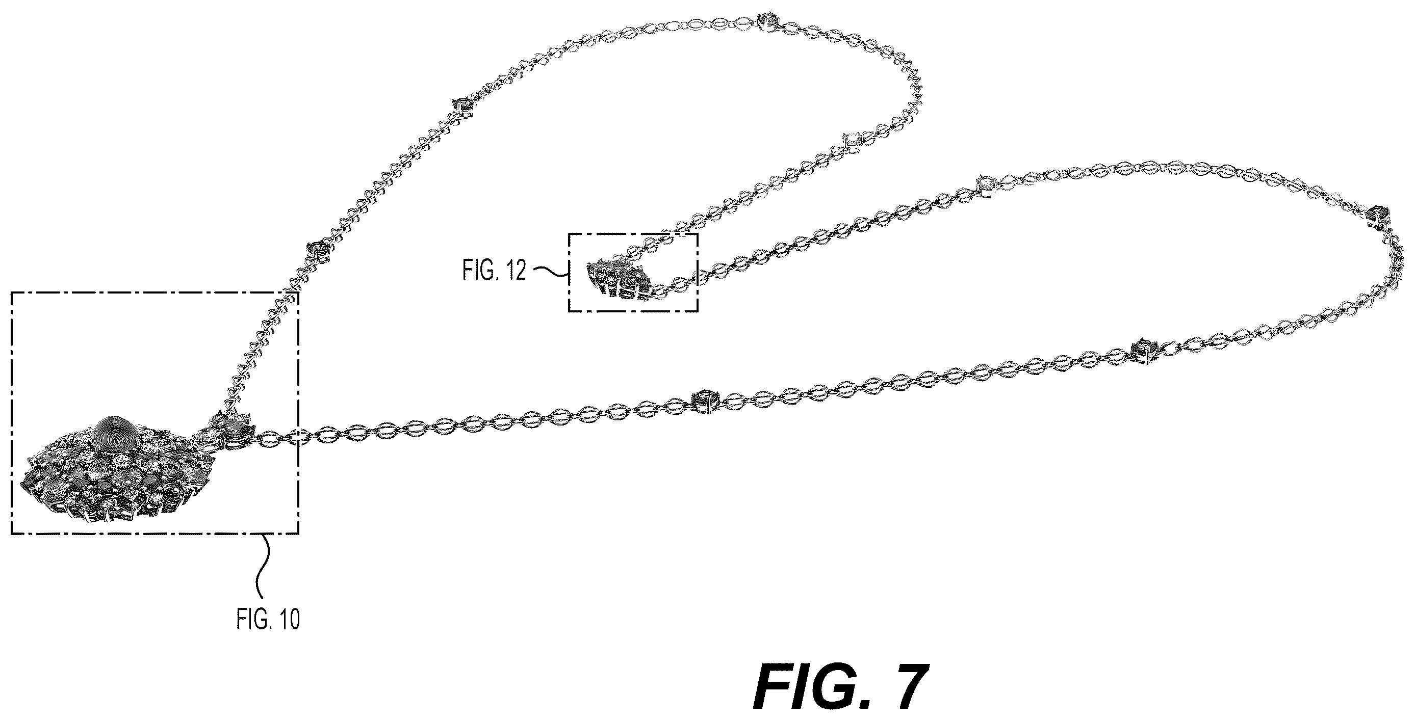 Patent USD1123686 Figure 7 – Necklace
