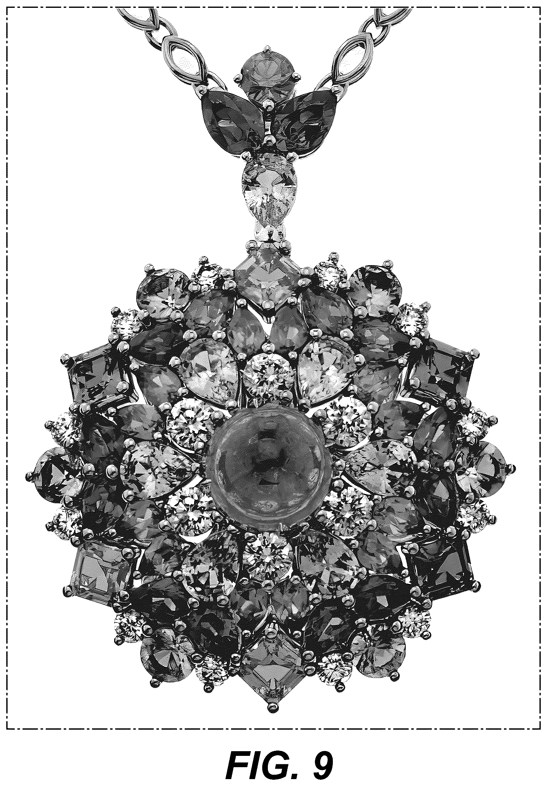 Patent USD1123686 Figure 9 – Necklace