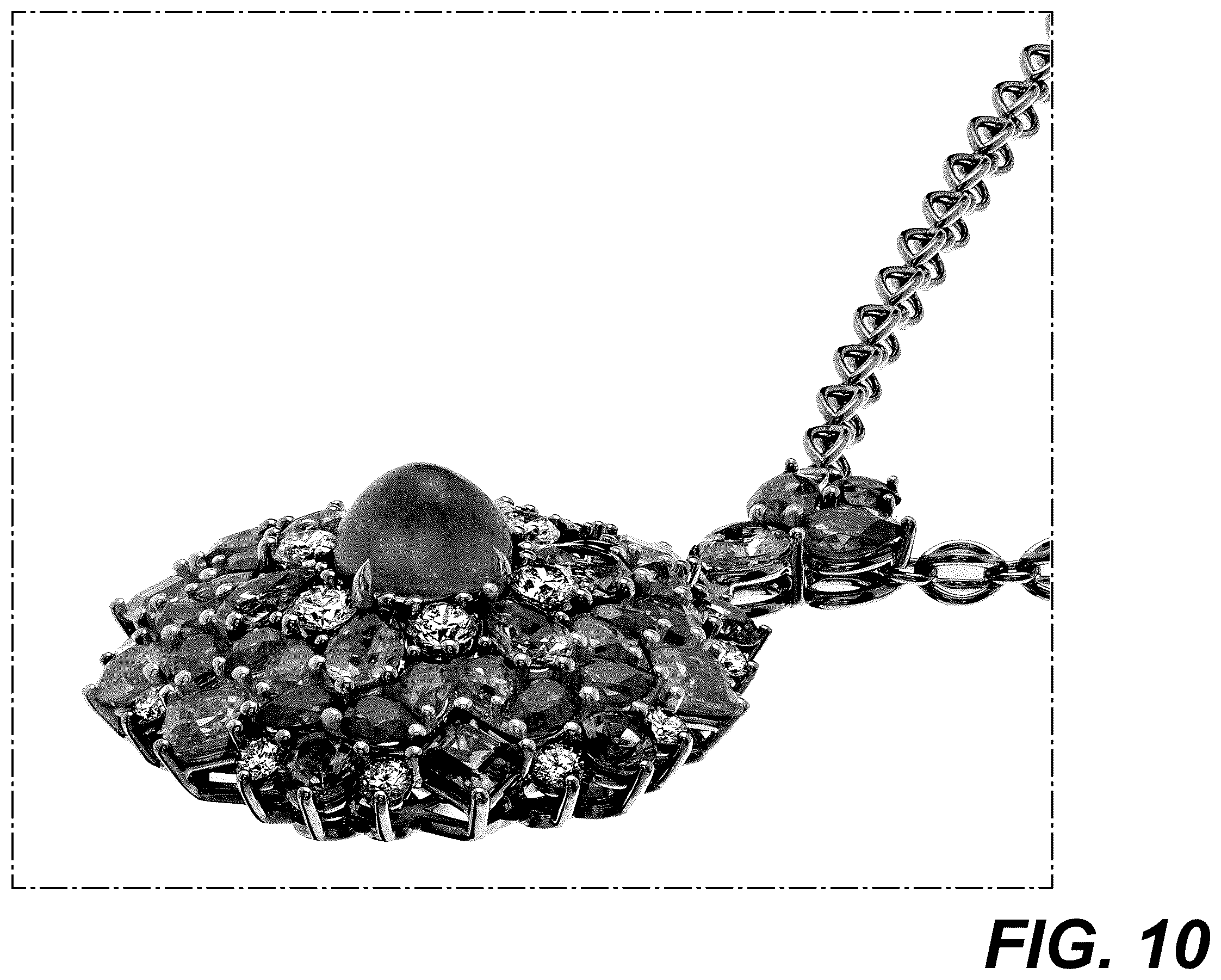 Patent USD1123686 Figure 10 – Necklace