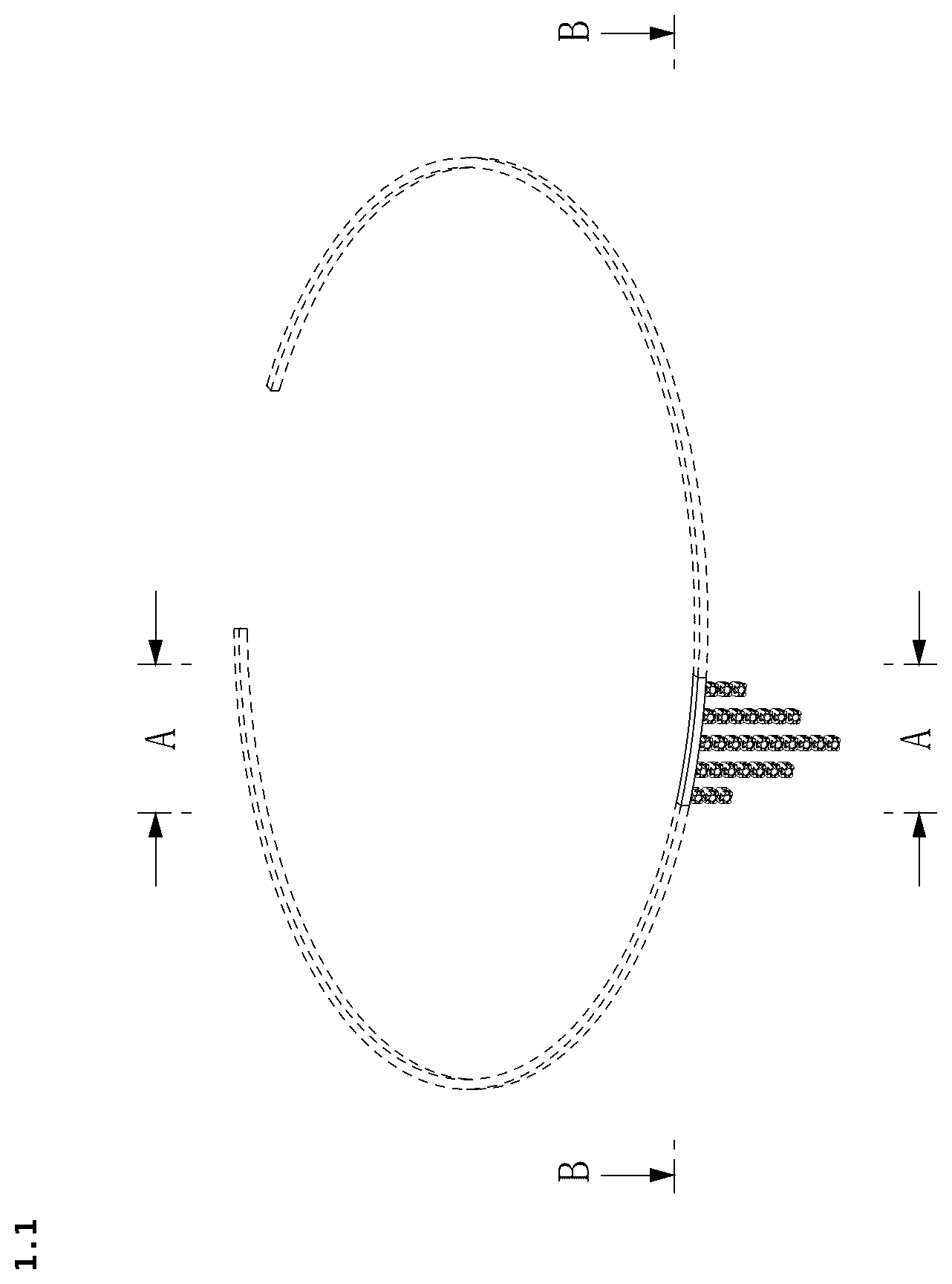 Patent USD1123687 — Choker — Figure 1