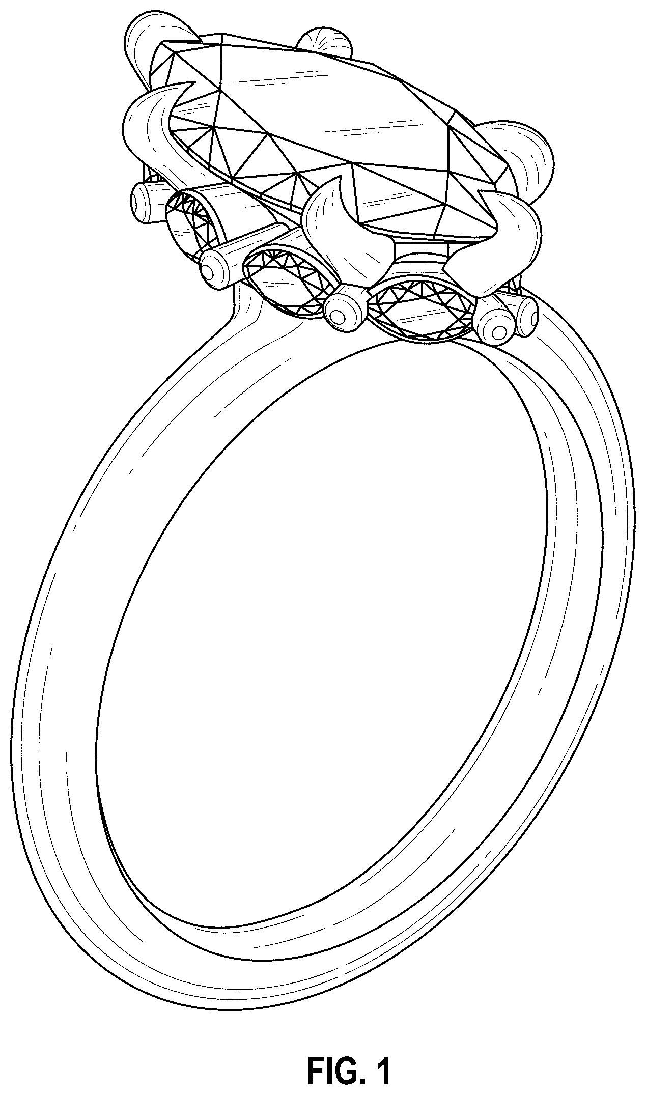 Patent USD1123690 Figure 1 – Ring