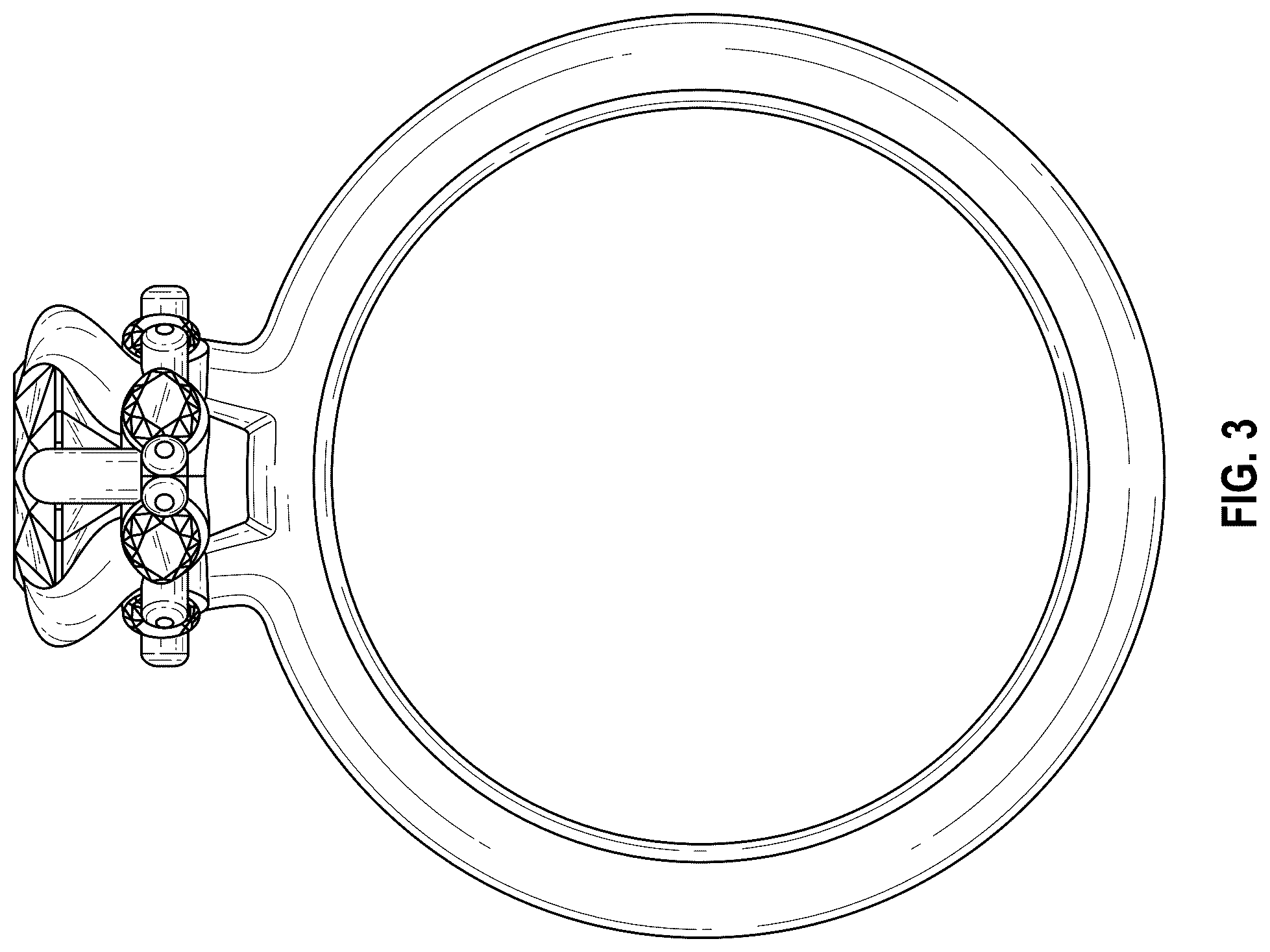 Patent USD1123690 Figure 3 – Ring