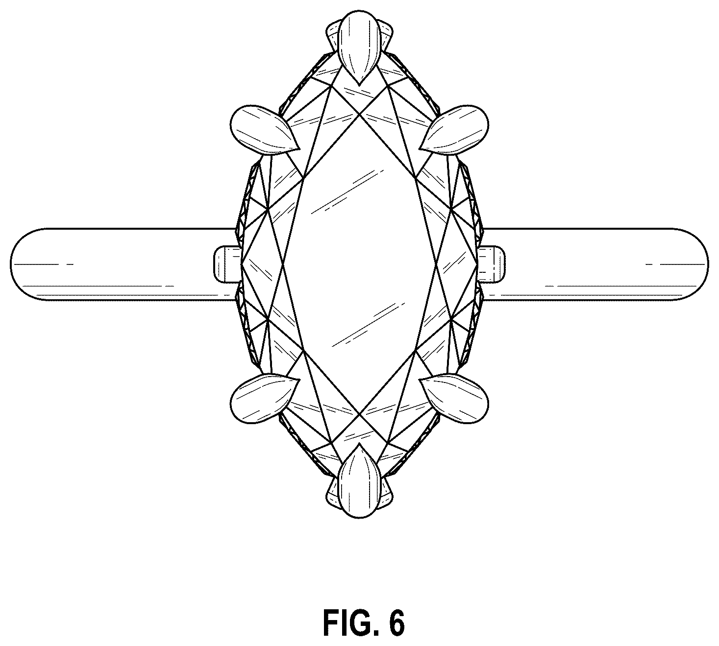 Patent USD1123690 Figure 6 – Ring