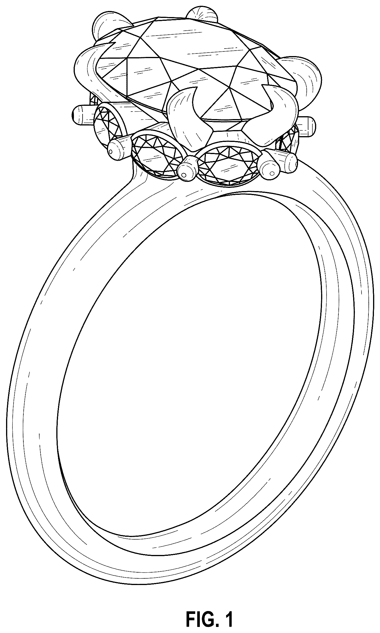 Patent USD1123691 Figure 1 – Ring