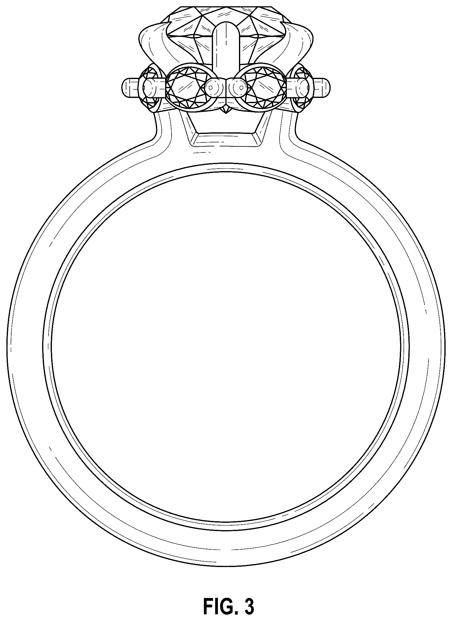 Patent USD1123691 Figure 3 – Ring
