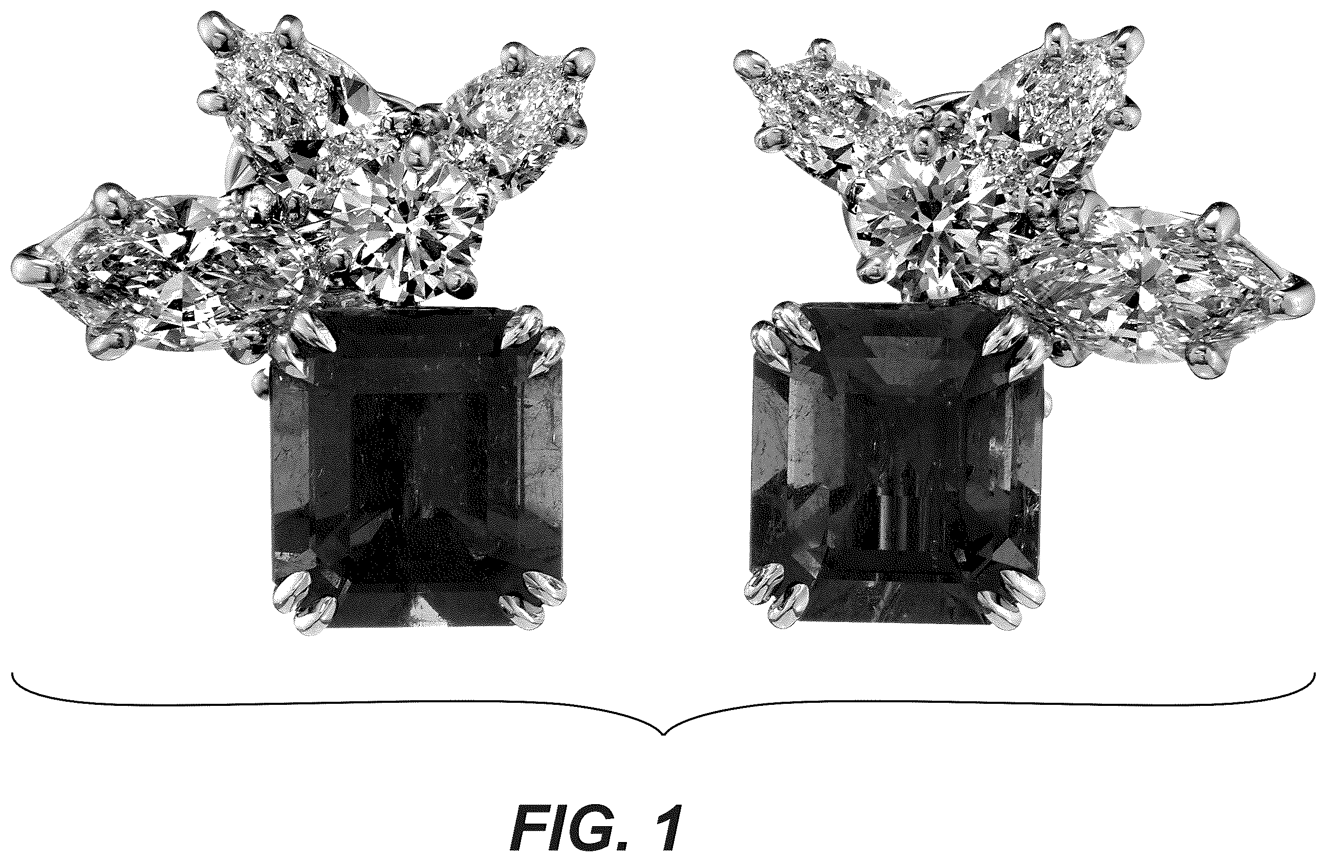 Patent USD1123692 — Pair of earrings — Figure 1