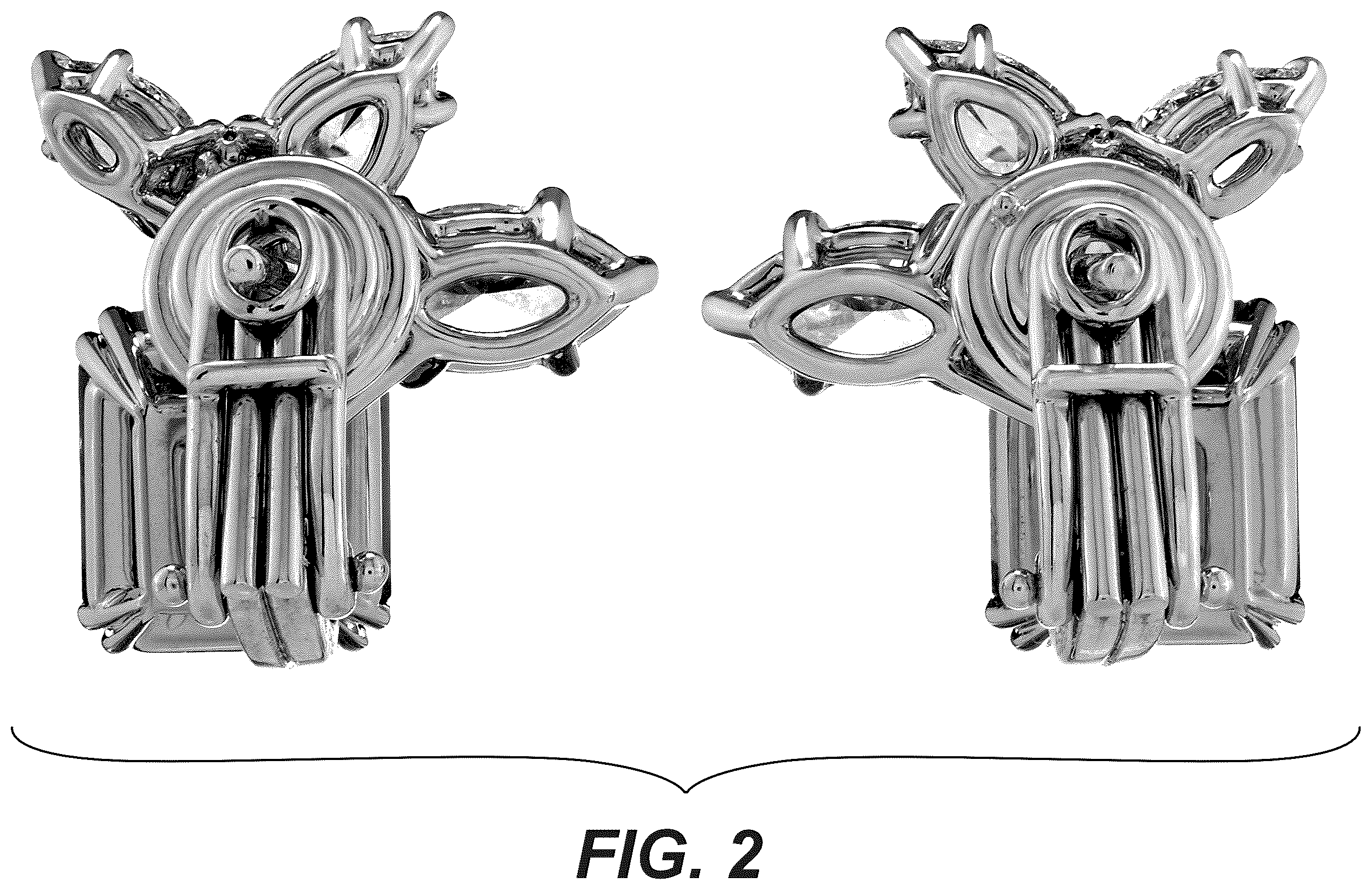 Patent USD1123692 Figure 2 – Pair of earrings