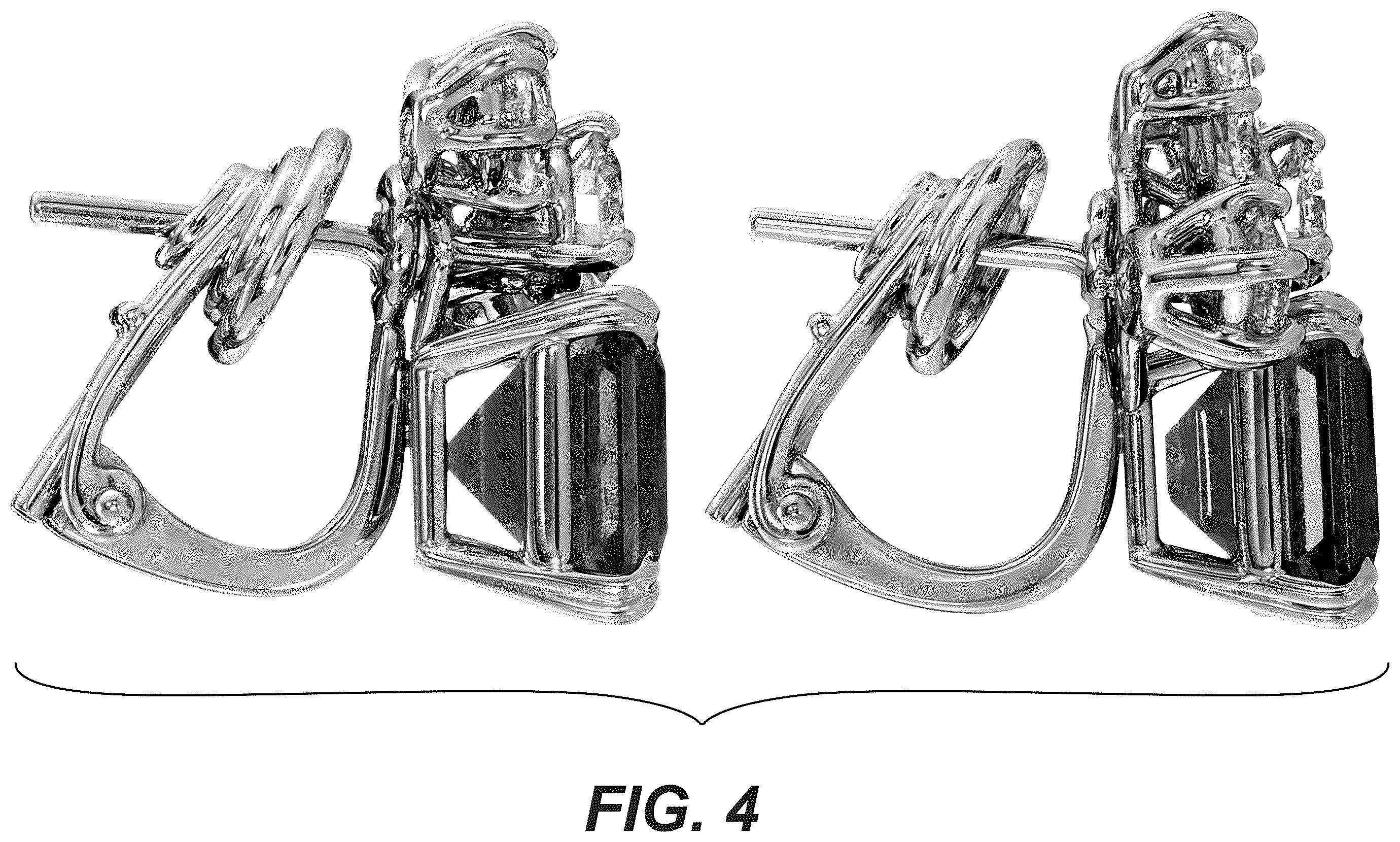 Patent USD1123692 Figure 4 – Pair of earrings