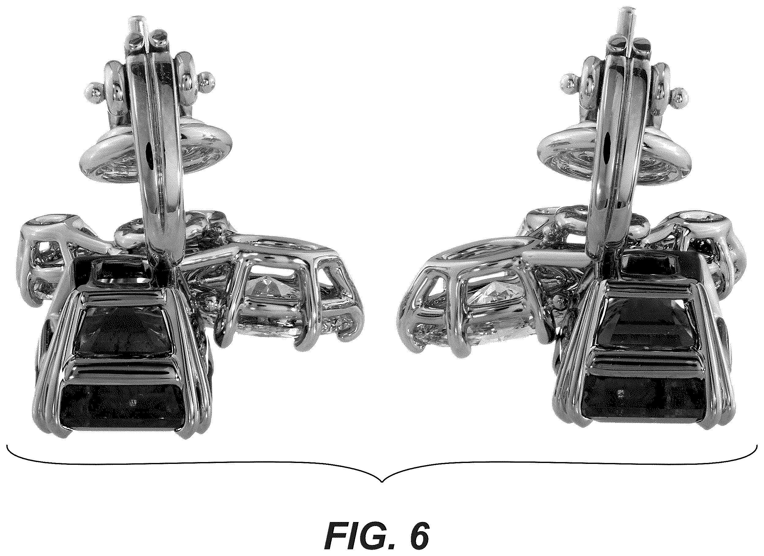 Patent USD1123692 Figure 6 – Pair of earrings