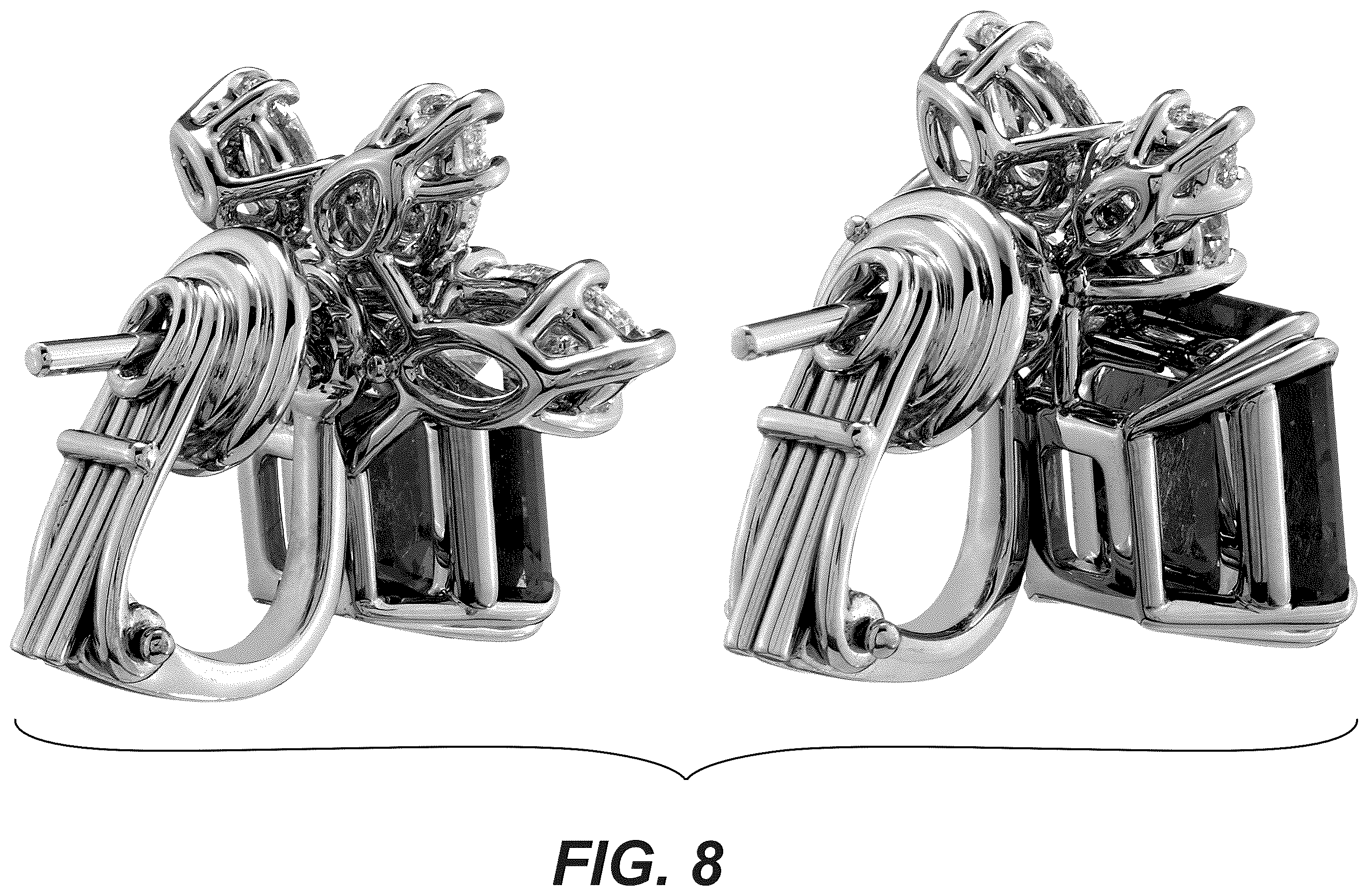 Patent USD1123692 Figure 8 – Pair of earrings