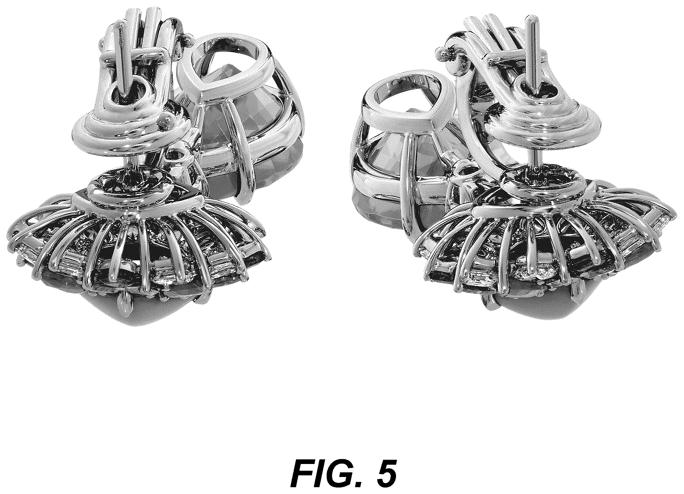 Patent USD1123693 Figure 5 – Pair of earrings