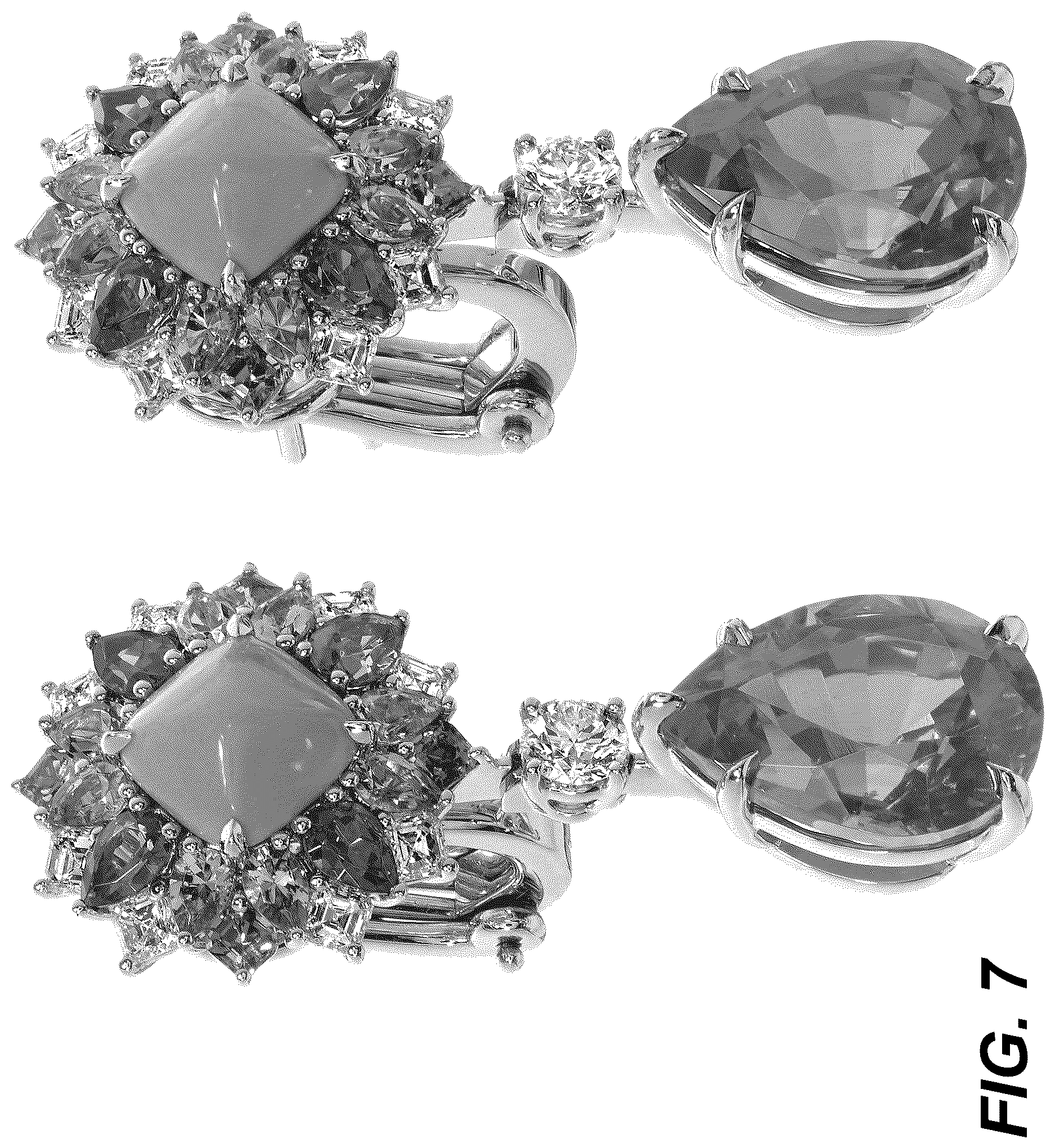 Patent USD1123693 Figure 7 – Pair of earrings