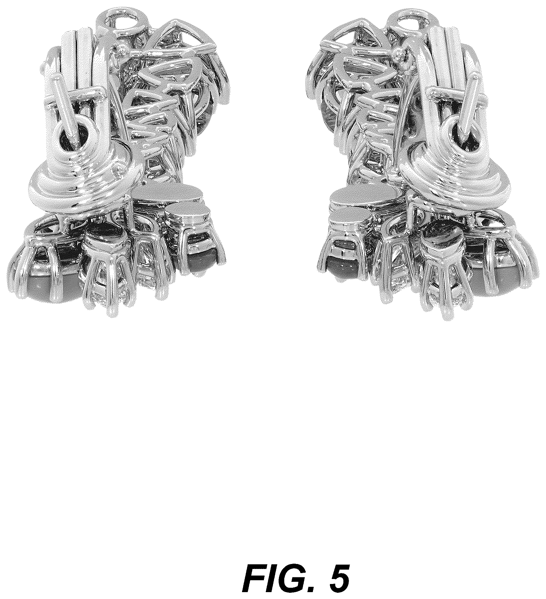 Patent USD1123694 Figure 5 – Pair of earrings