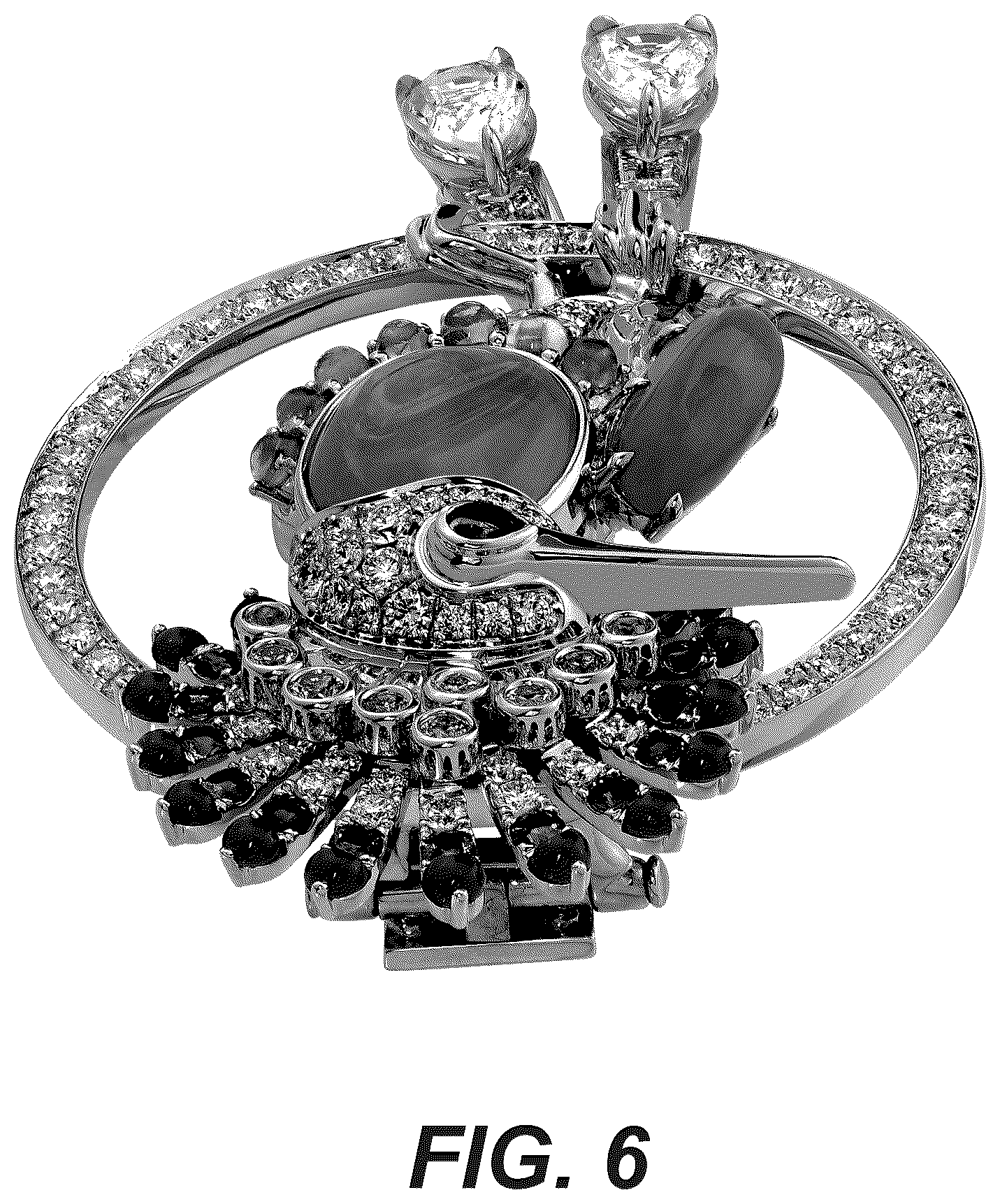 Patent USD1123695 Figure 6 – Brooch