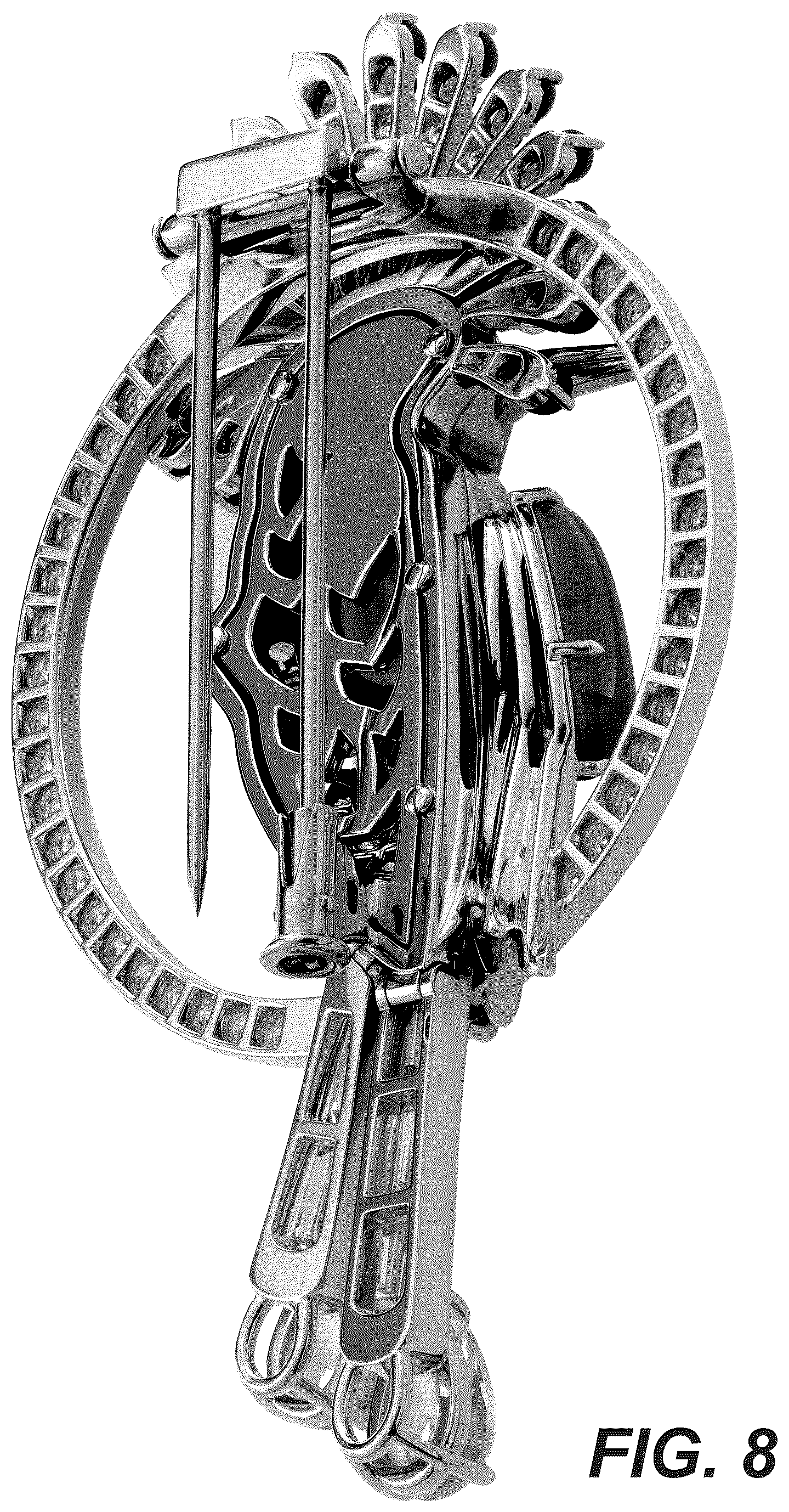 Patent USD1123695 Figure 8 – Brooch