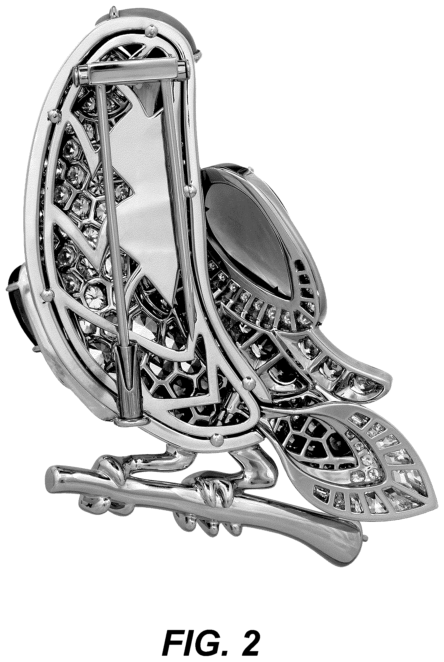 Patent USD1123696 Figure 2 – Brooch