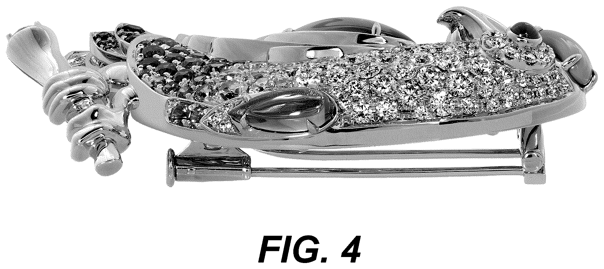 Patent USD1123696 Figure 4 – Brooch