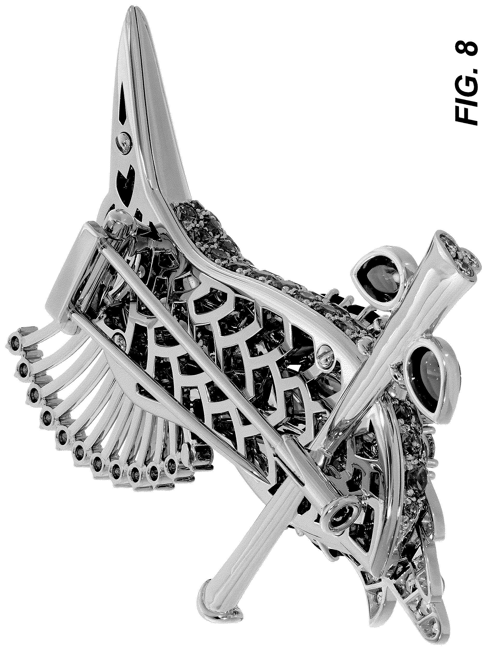 Patent USD1123698 Figure 8 – Brooch