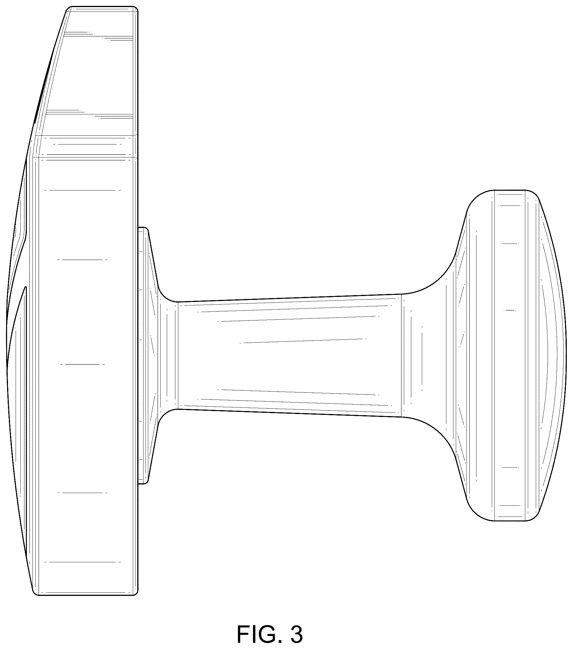 Patent USD1123707 Figure 3 – Cuff link