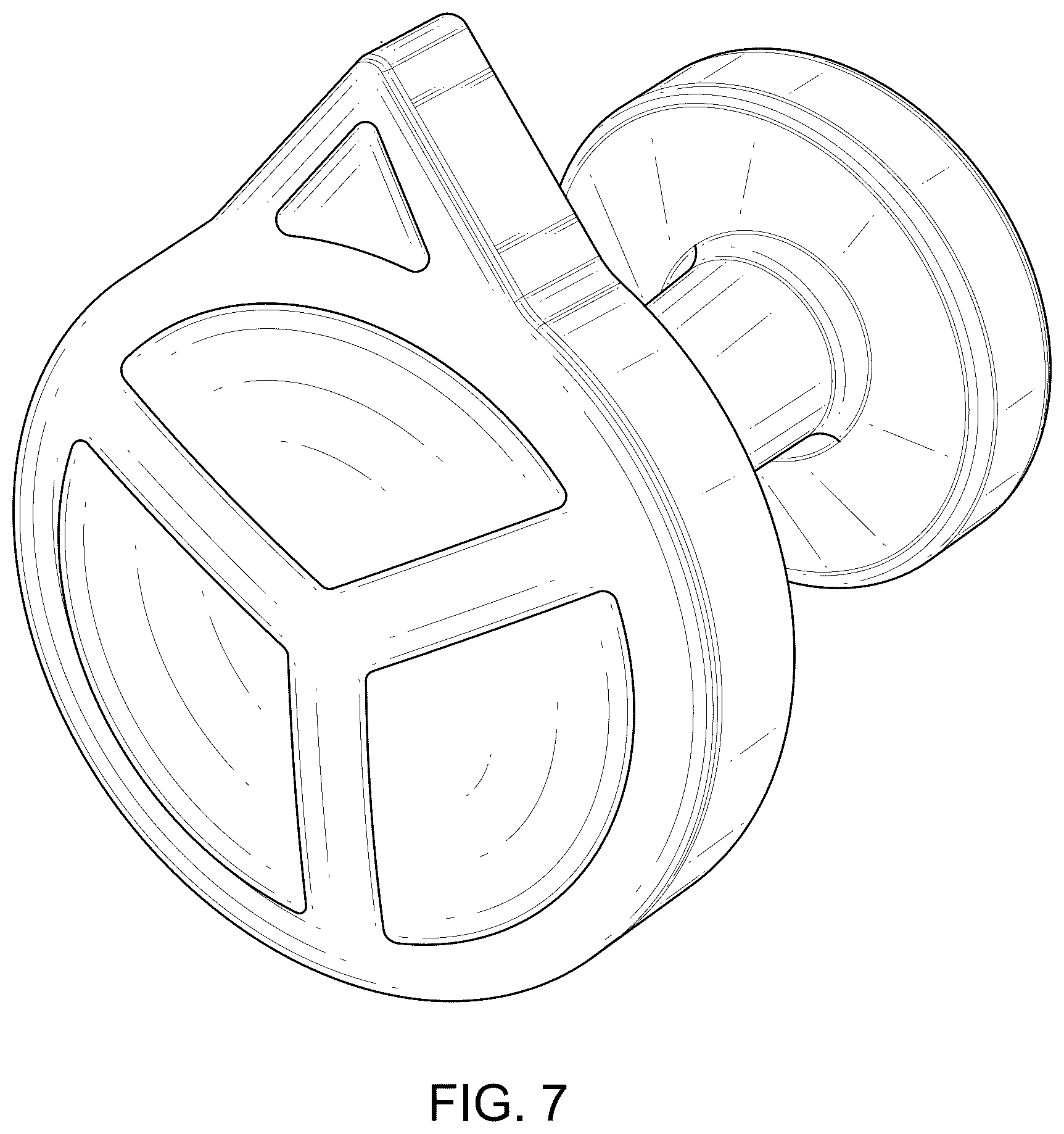 Patent USD1123707 Figure 7 – Cuff link