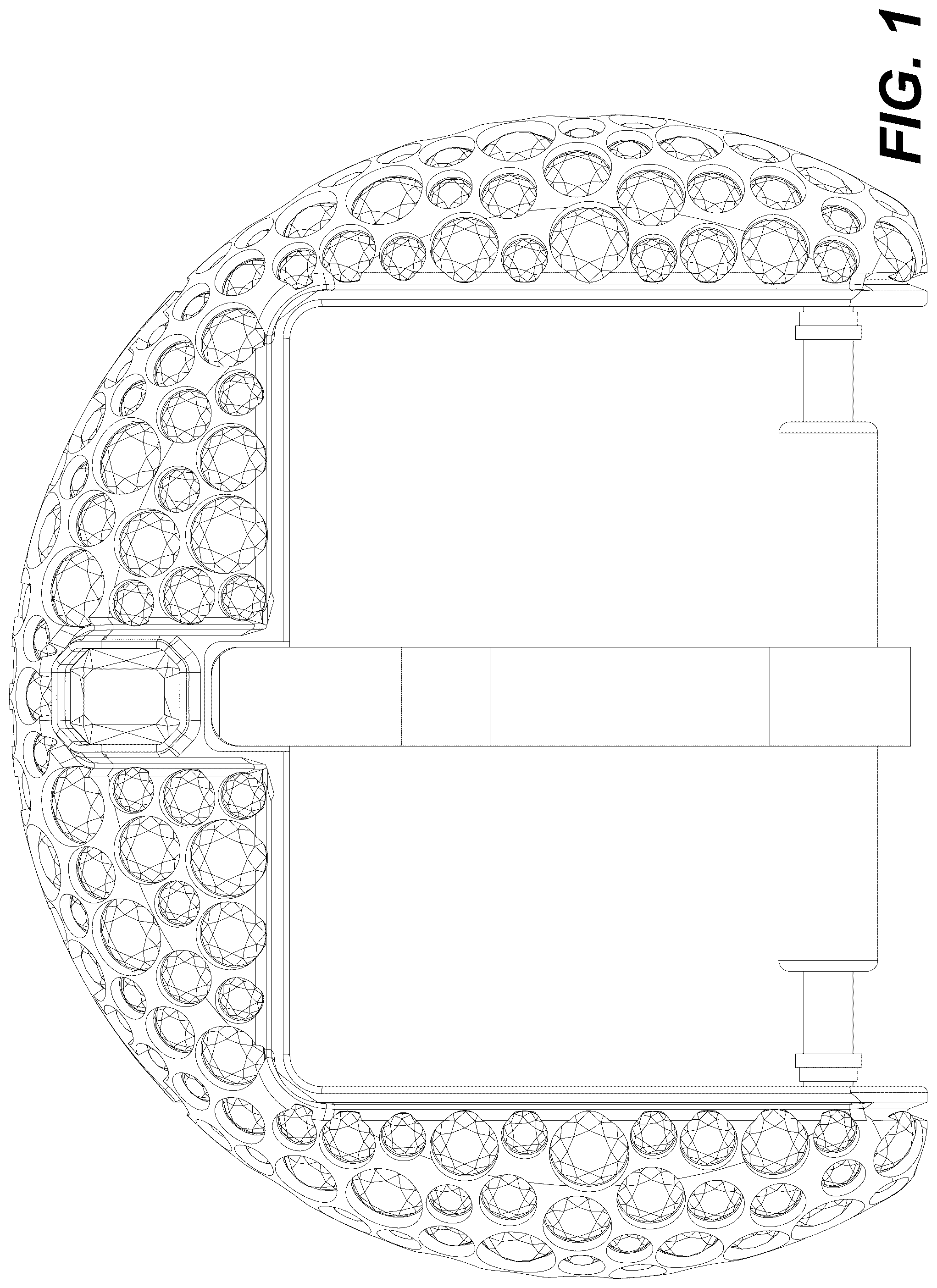 Patent USD1123708 Figure 1 – Buckle for watch strap
