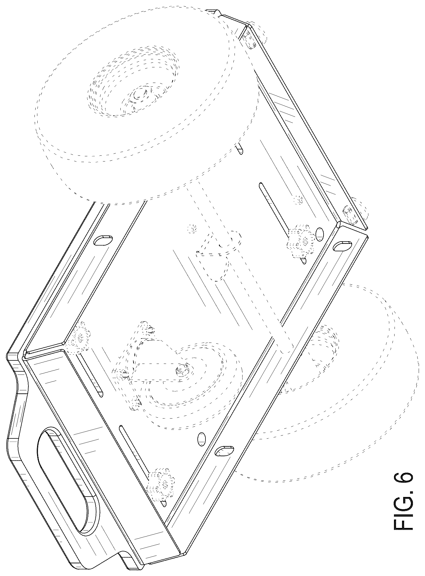 Patent USD1123713 Figure 6 – Cart platform