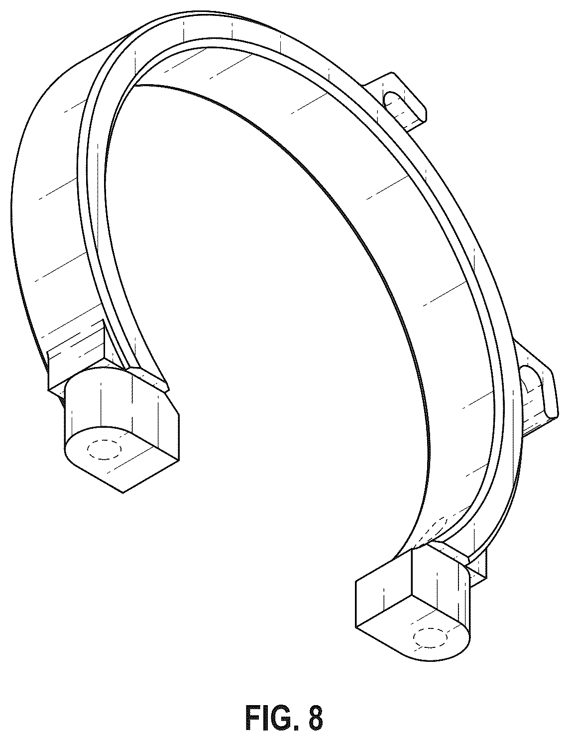 Patent USD1123714 Figure 5 – Motor clamp for a model vehicle