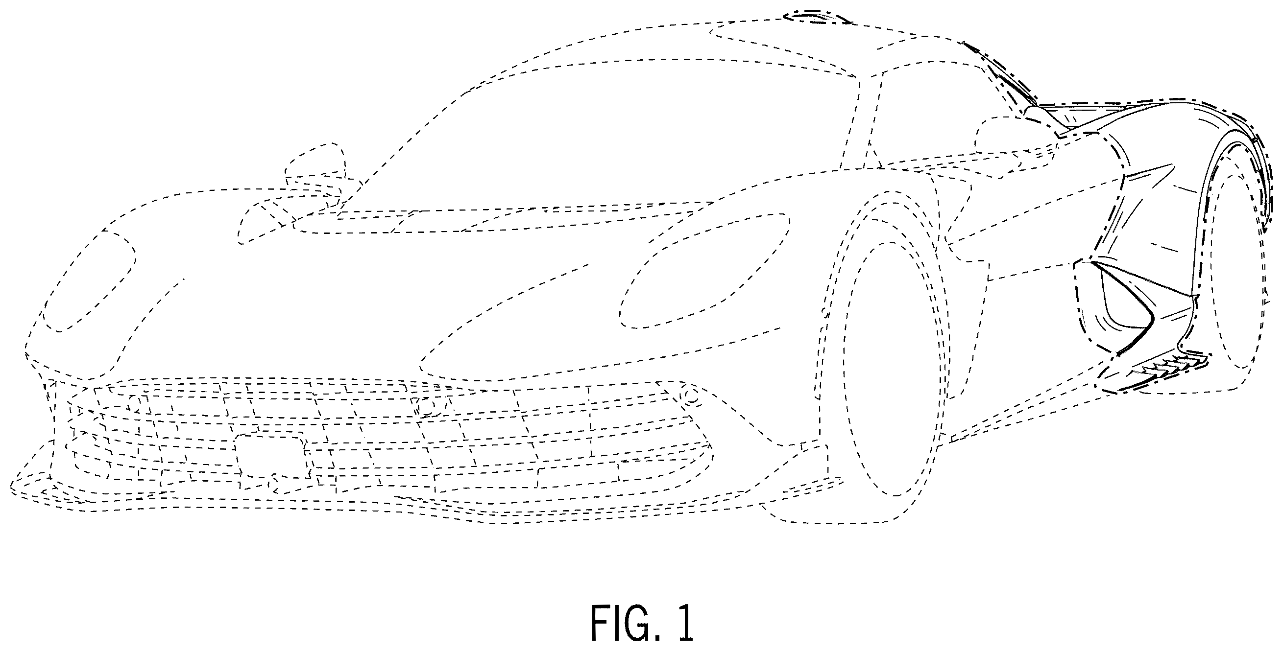 Patent USD1123715 Figure 1 – Automobile or replica thereof