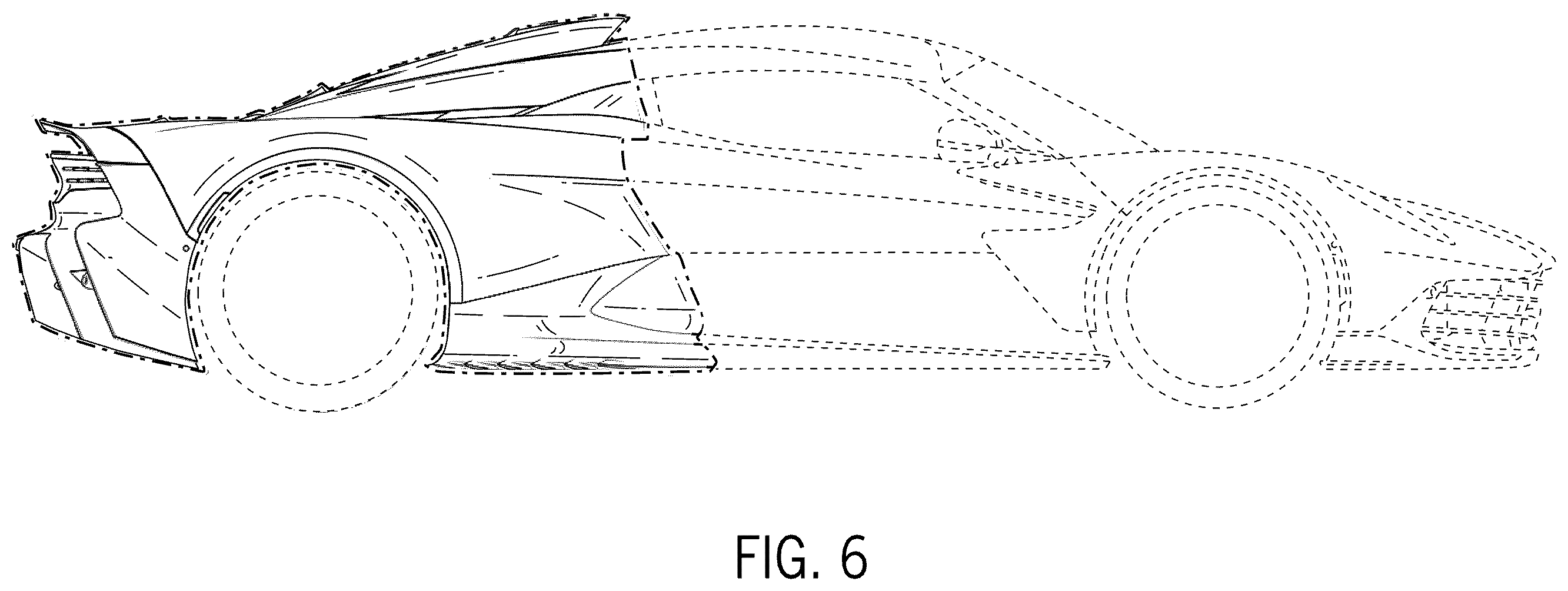 Patent USD1123715 Figure 6 – Automobile or replica thereof