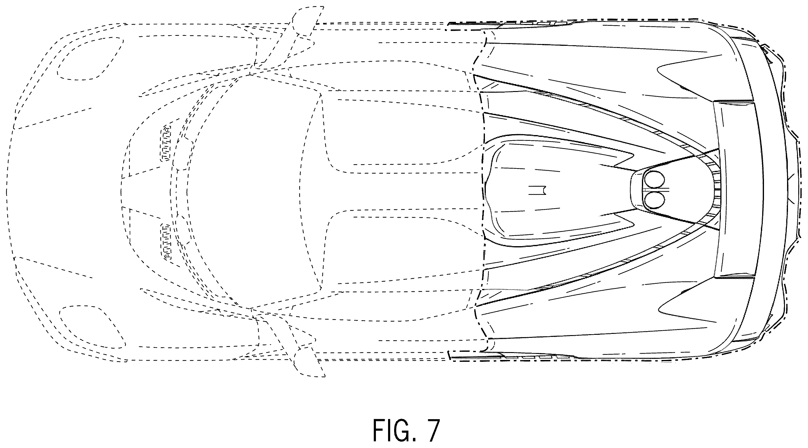 Patent USD1123715 Figure 7 – Automobile or replica thereof